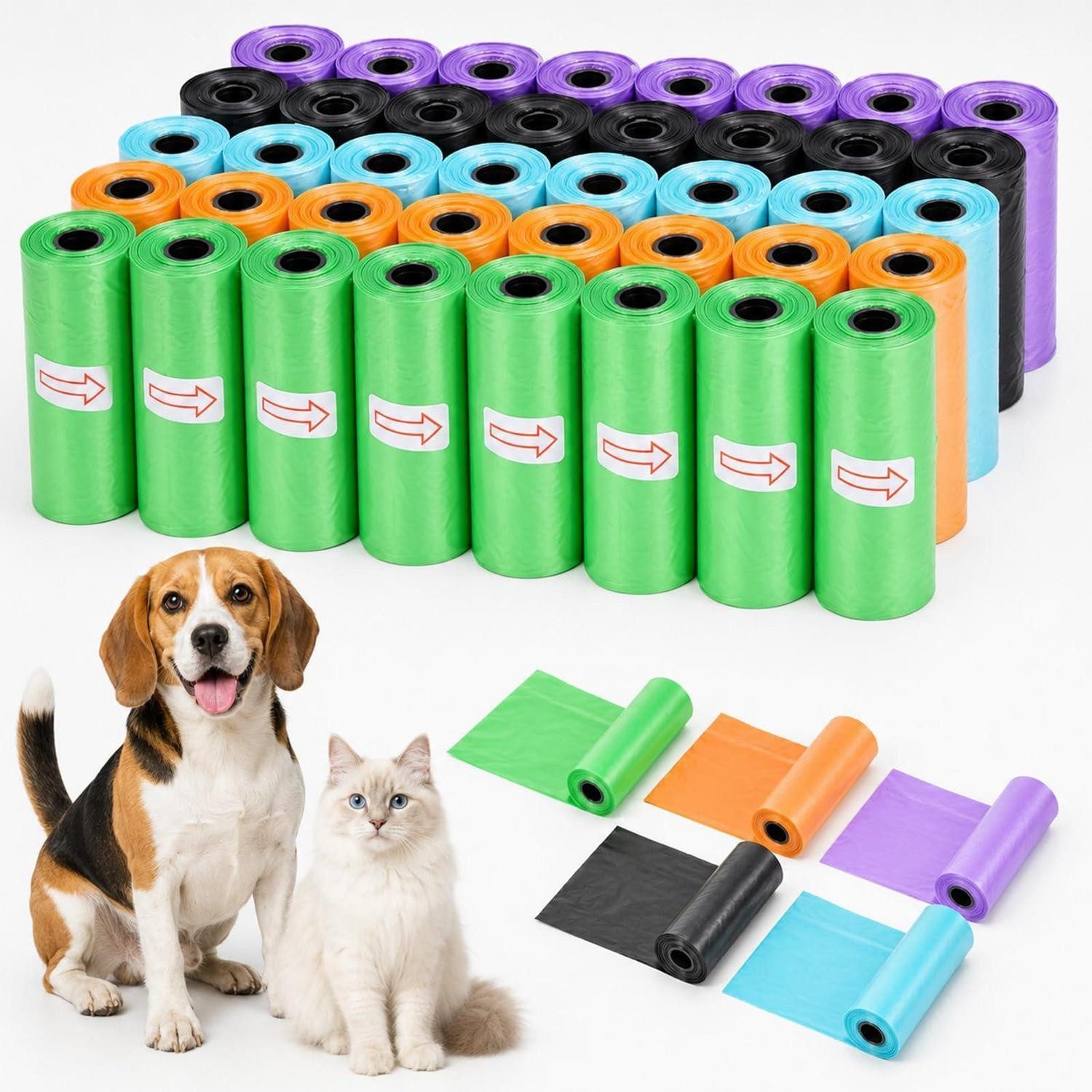 LuxusKollektion Hundekotbeutel Hundekotbeutel Nachfüllpack 800 Stück 30x22cm