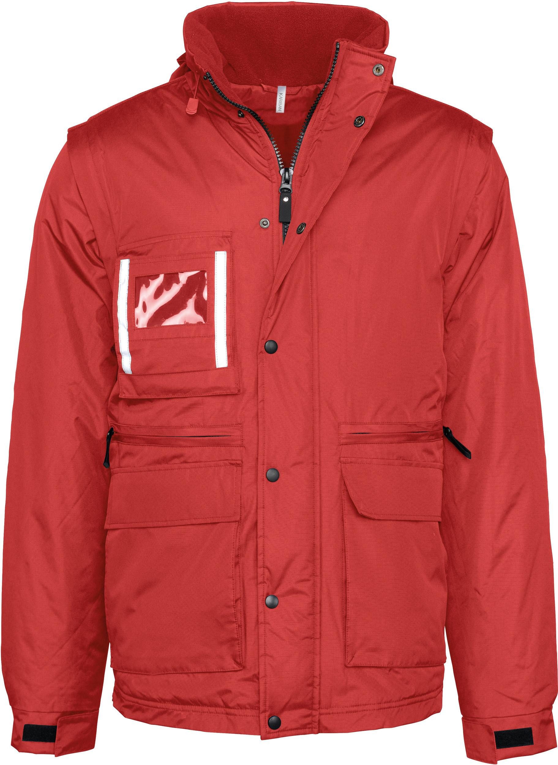 Arbeitsjacke Workwear Parka mit abtrennbaren Ärmeln Herren