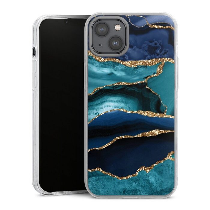 DeinDesign Handyhülle Marmor Trends Glitzer Look Apple iPhone 14 Plus Hülle Bumper Case Handy Schutzhülle