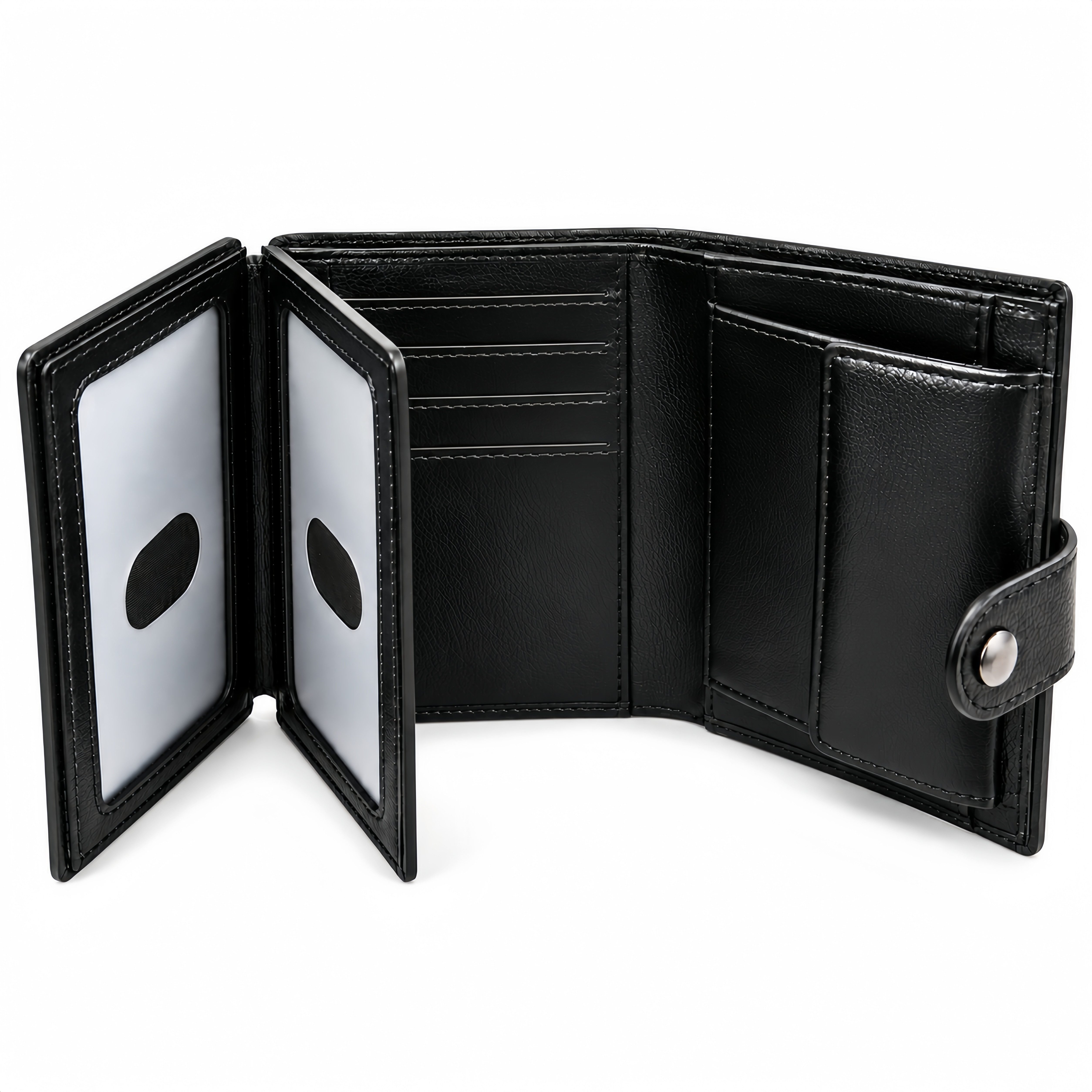 Forrlite Geldbörse Geldbeutel Herren Slim Wallet mit RFID-Schutz (Premium Leder Portemonnaie Herren mit Münzfach, Tragbar und, Langlebig Brieftasche Herren), Mi – Bild 3 von 5