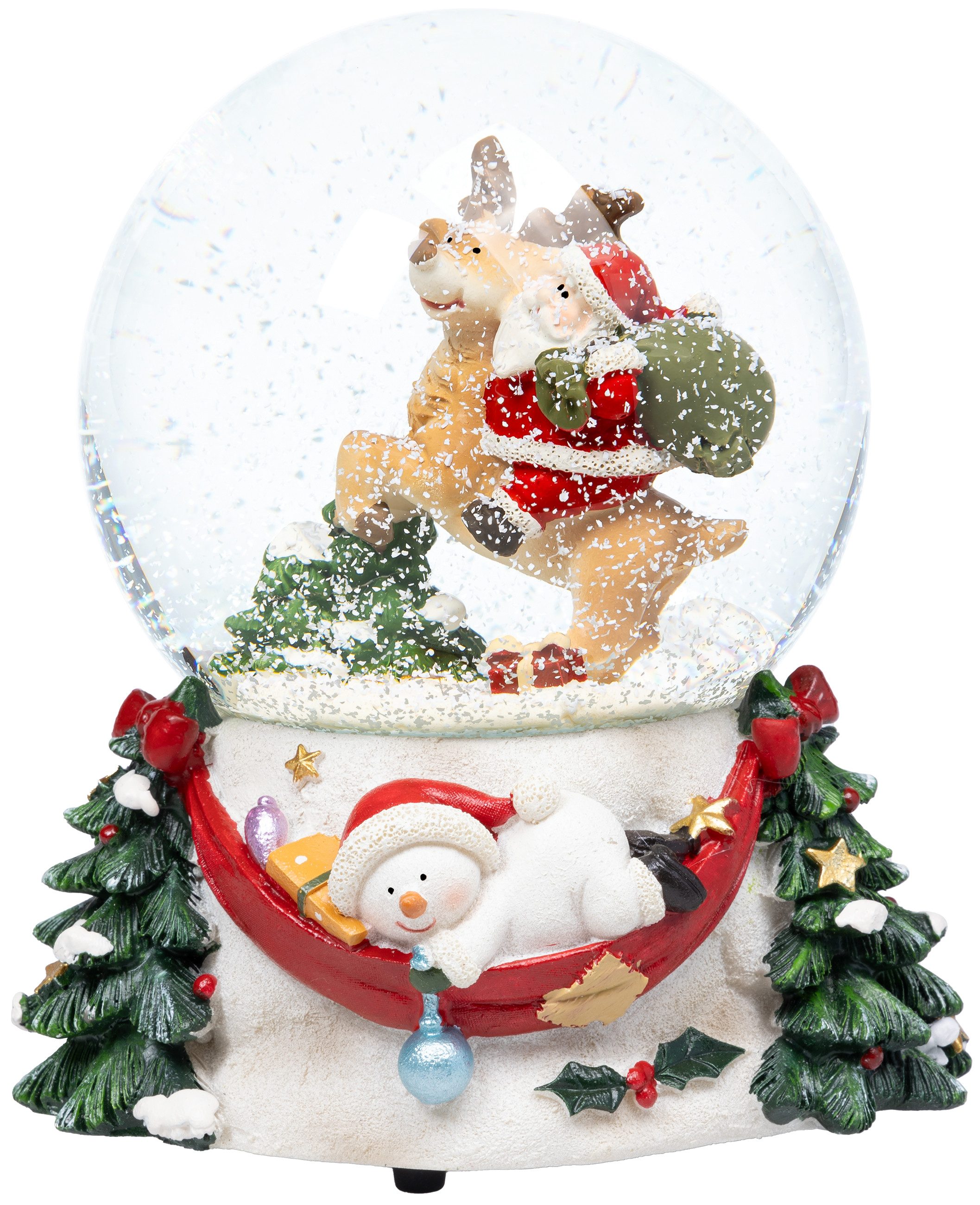 SIKORA Schneekugel SK36 Große Glas Schneekugel und Spieldose Weihnachtsmann günstig online kaufen