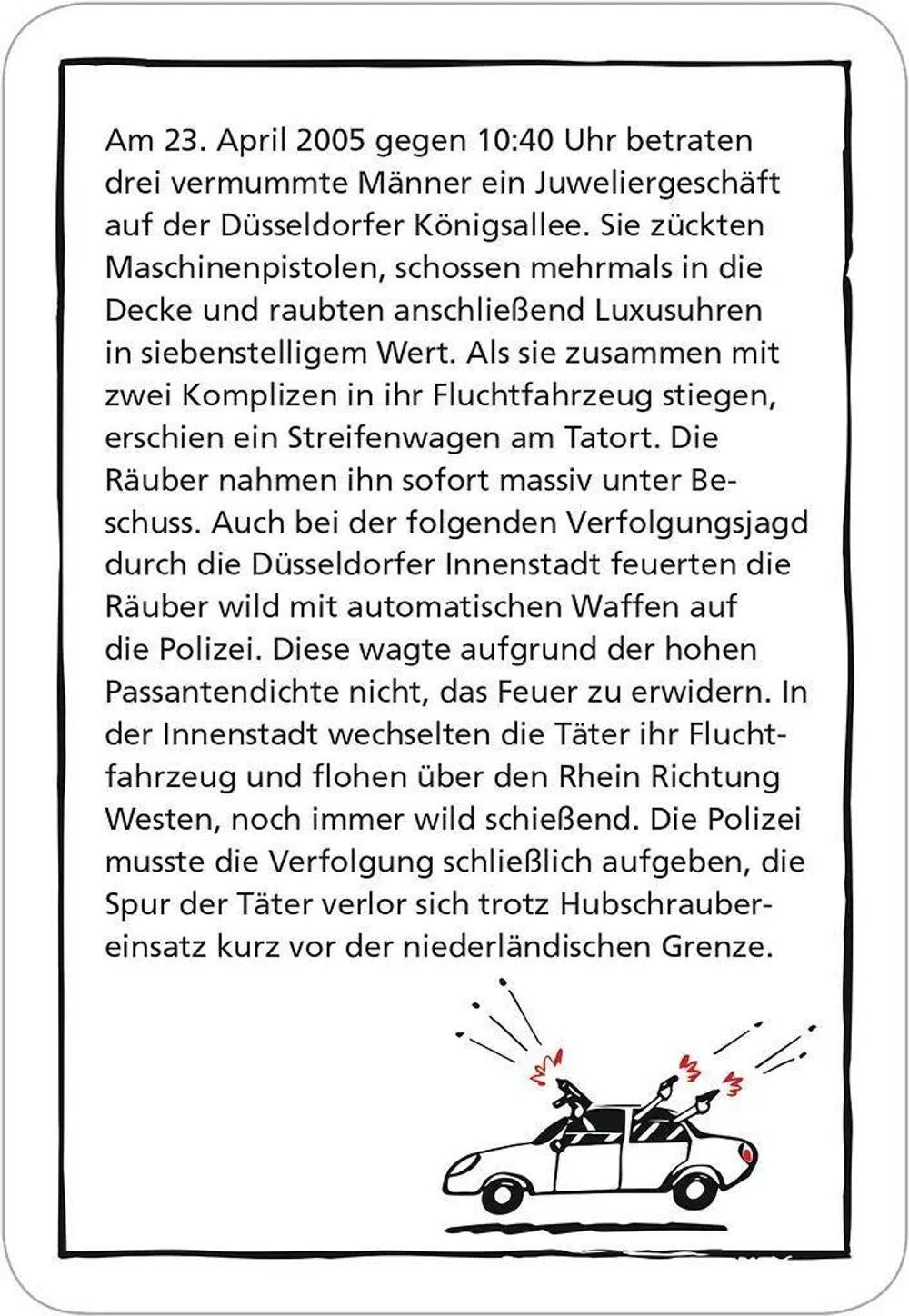 Moses. Verlag Spiel black stories Cold Cases