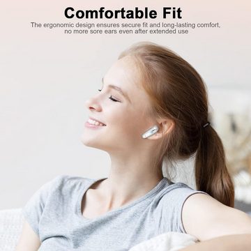ROMOKE Bluetooth 5.3 Kabellos mit 40 Std Hi-Fi Stereo, 4 ENC Mikrofon In-Ear-Kopfhörer (Natürliche Schönheit und moderne Technologie vereint in einem Produkt., IP7 Wasserdicht Touch Control LED Anzeige USB-C Schnellladung Ohrhörer)