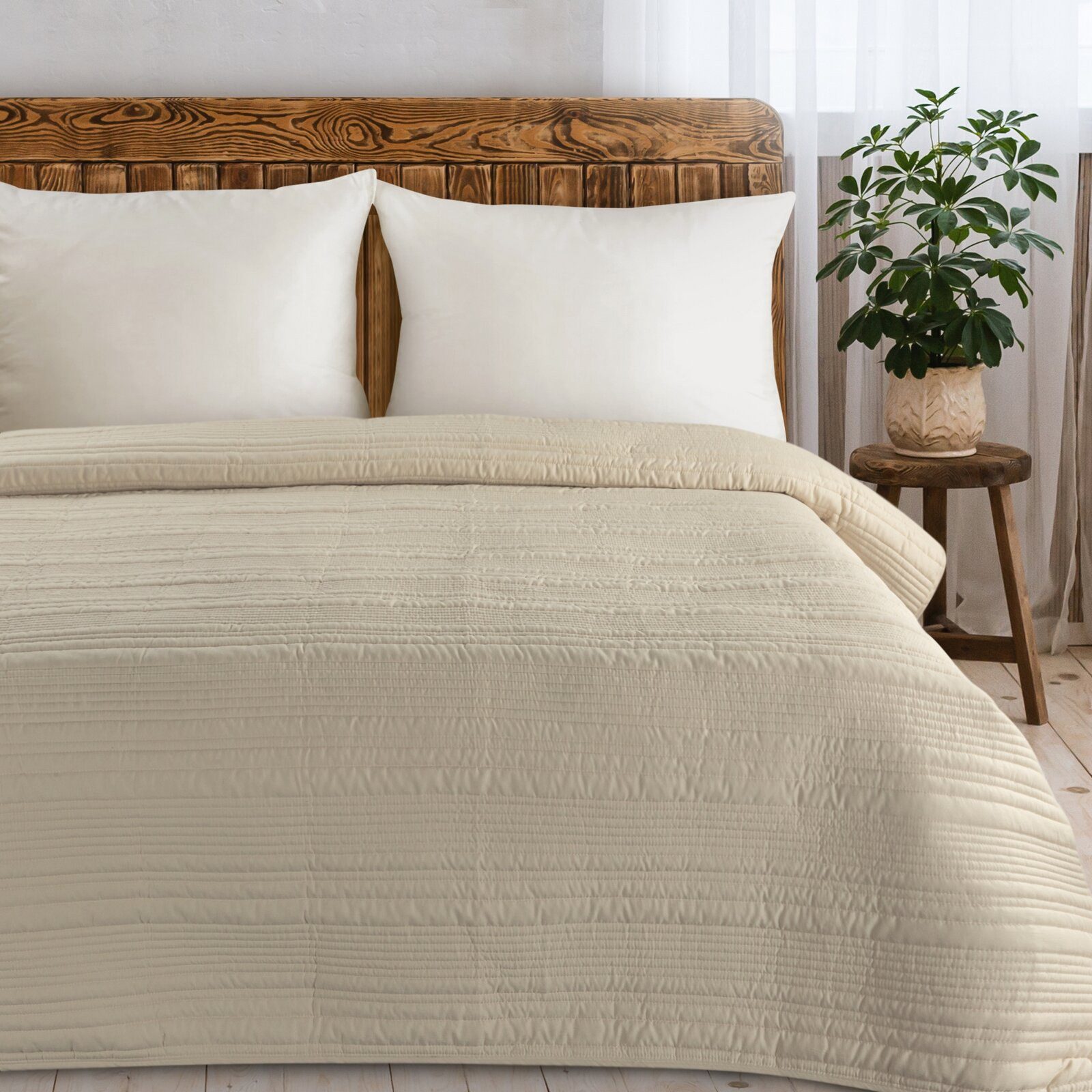 Eurofirany Tagesdecke TARA, Gestreift Bettüberwurf mit Streifenmuster Velou günstig online kaufen