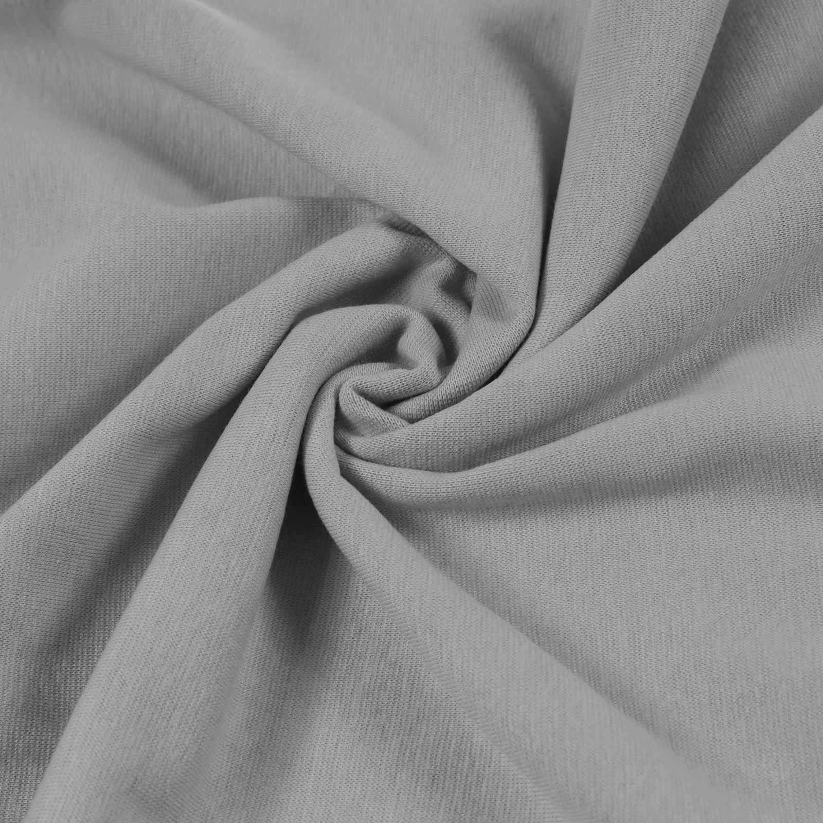 maDDma Stoff Bündchenstoff Schlauchware 35(70)cm breit Meterware ab 25cm Jersey, grau
