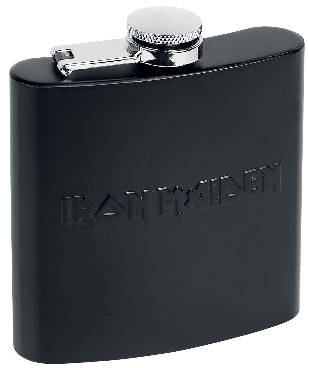 Klangundkleid Flachmann Iron Maiden Flachmann – Edelstahl, Ideal für Festivals, Konzerte und als Geschenkidee