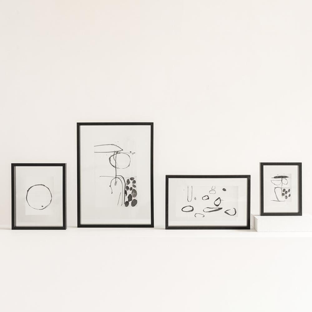 Urban Nature Culture Bilderrahmen Bilderrahmen Floating Minimalism Black MDF (15x20cm)