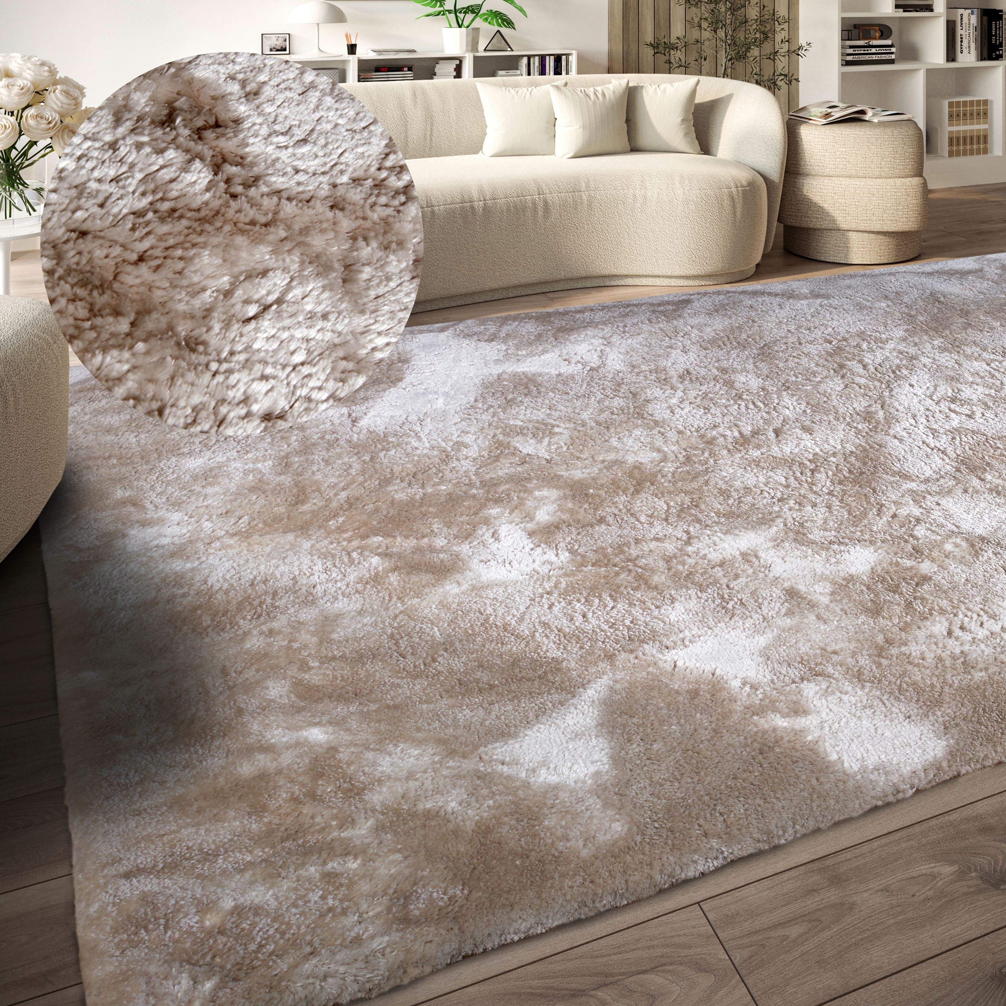 ELLE DECORATION Hochflor-Teppich Calida, rechteckig, Höhe: 28 mm, Langflor, günstig online kaufen