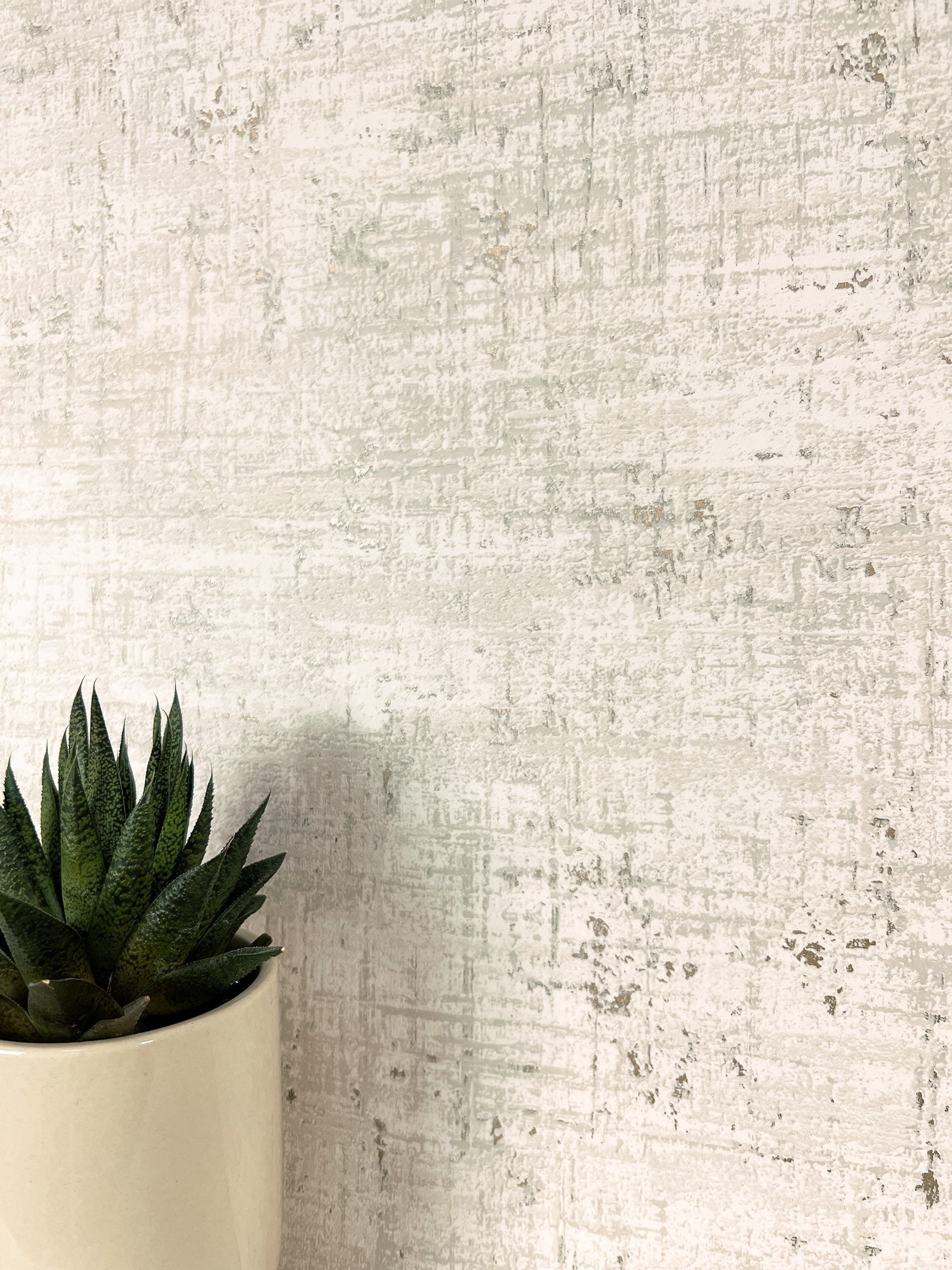 Newroom Vliestapete, Taupe Tapete Modern Used-Look - Mustertapete Loft Tape günstig online kaufen