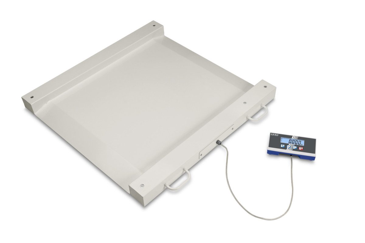 Kern Personenwaage Rollstuhlwaage, Bis 600 Kilogramm, Mobil mit Rollen und Handgriffen