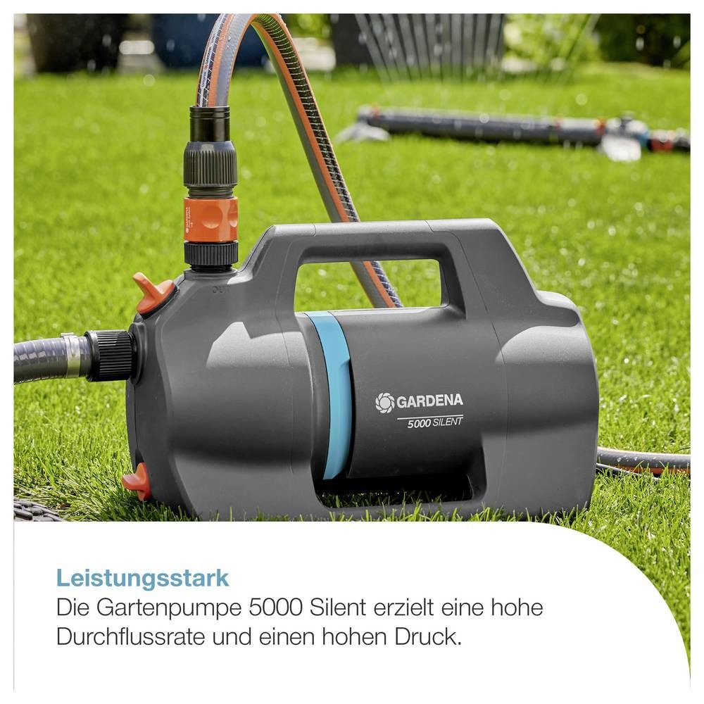 GARDENA Gartenpumpe Gartenpumpe 5000 Silent Gartenpumpe 5.100 l/h 37 m 09080-20