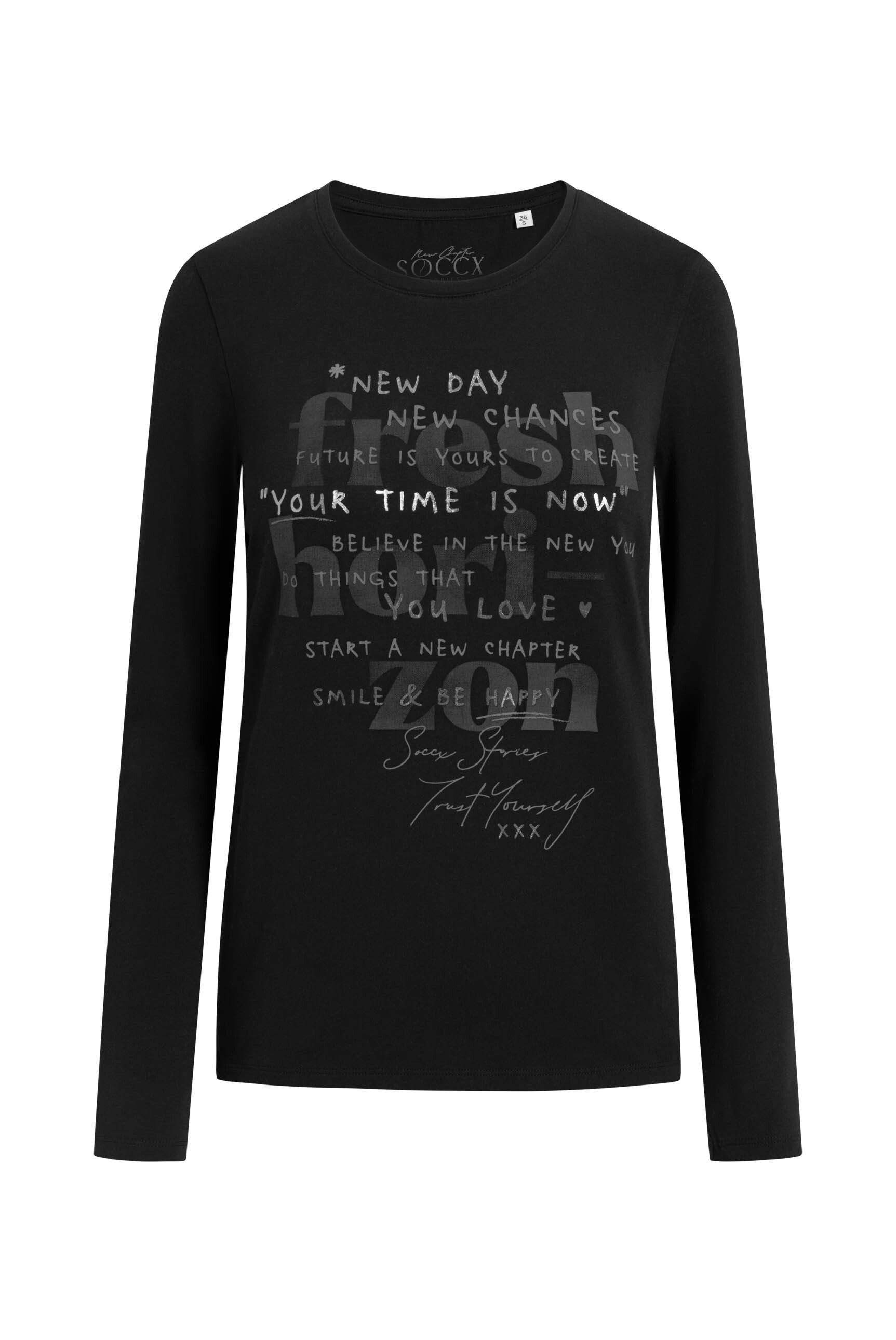 SOCCX Rundhalsshirt mit Baumwolle
