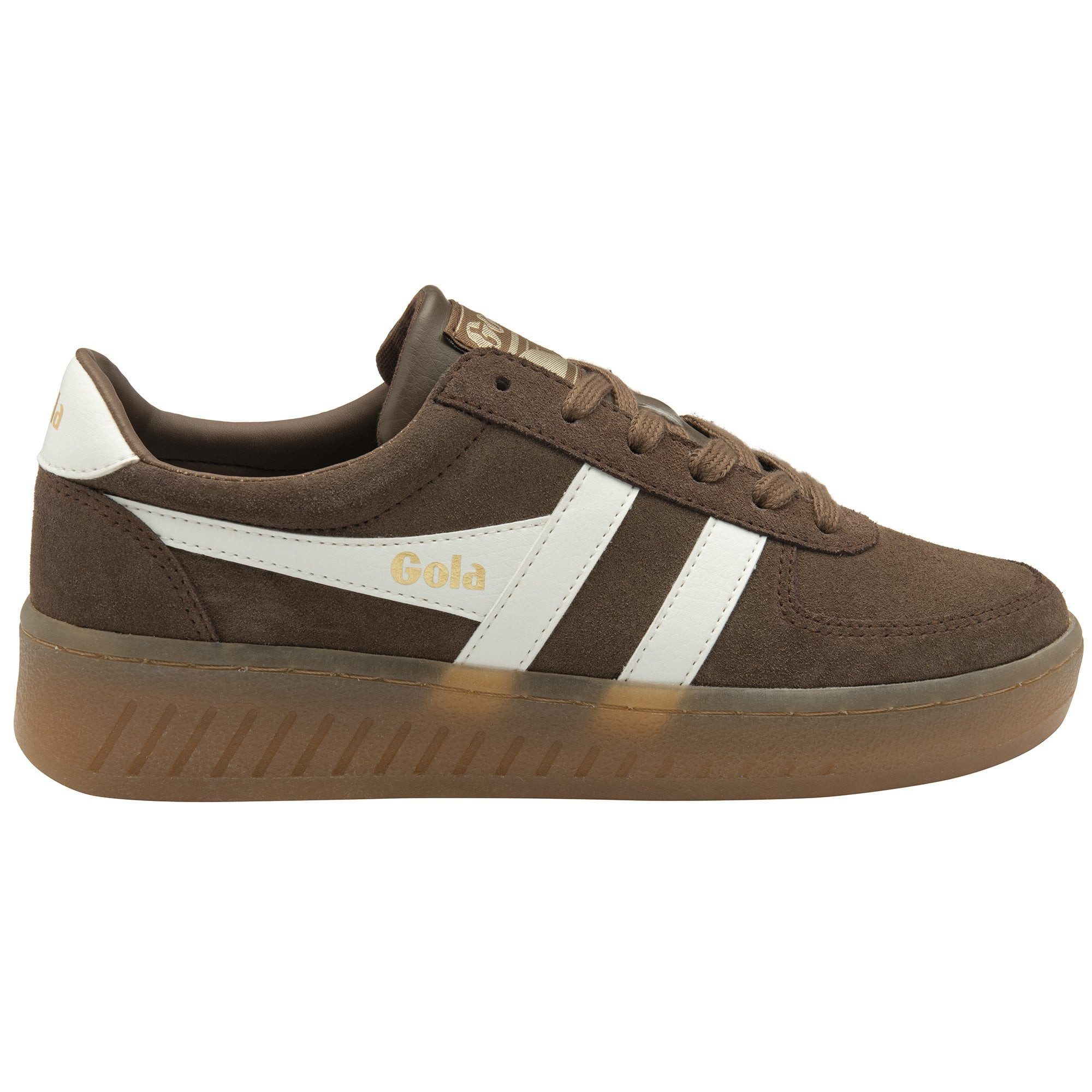 Gola Grandslam Wildleder 2025 dunkelbraun/offweiss Damen Sneaker günstig online kaufen