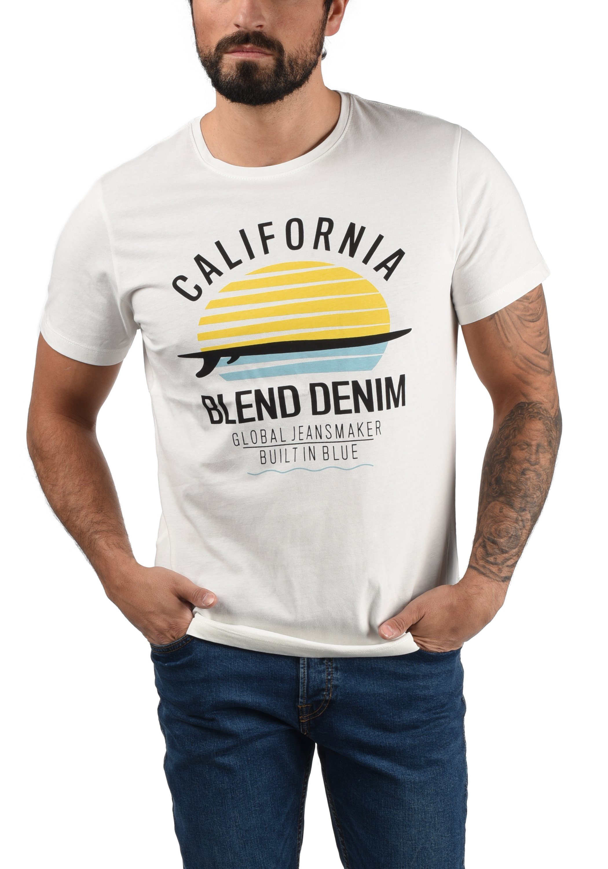 Blend T-Shirt BHCalifo Klassisches T-Shirt mit Rundhalsausschnitt