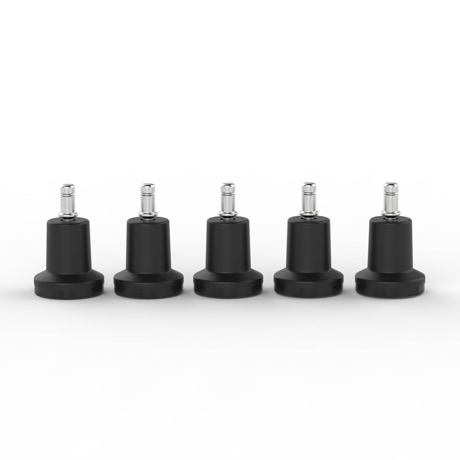 Versee Stuhlrolle Bürostuhlgleiter Bodengleiter Gleiter schwarz Bolzen 11x22mm + 5 Filze, (Set, 1-St) – Bild 4 von 5