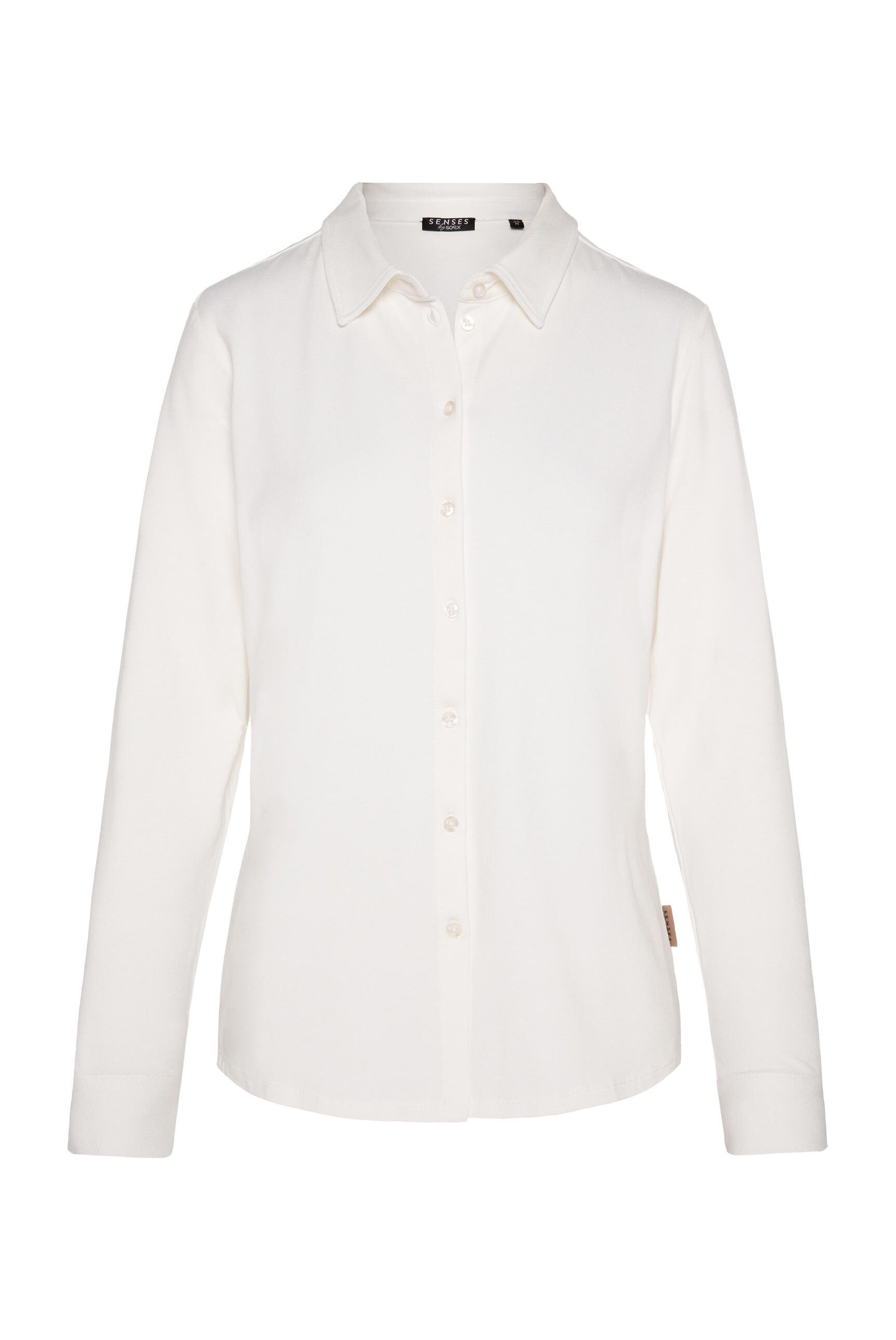 SENSES.THE LABEL Langarmbluse mit Elasthan-Anteil