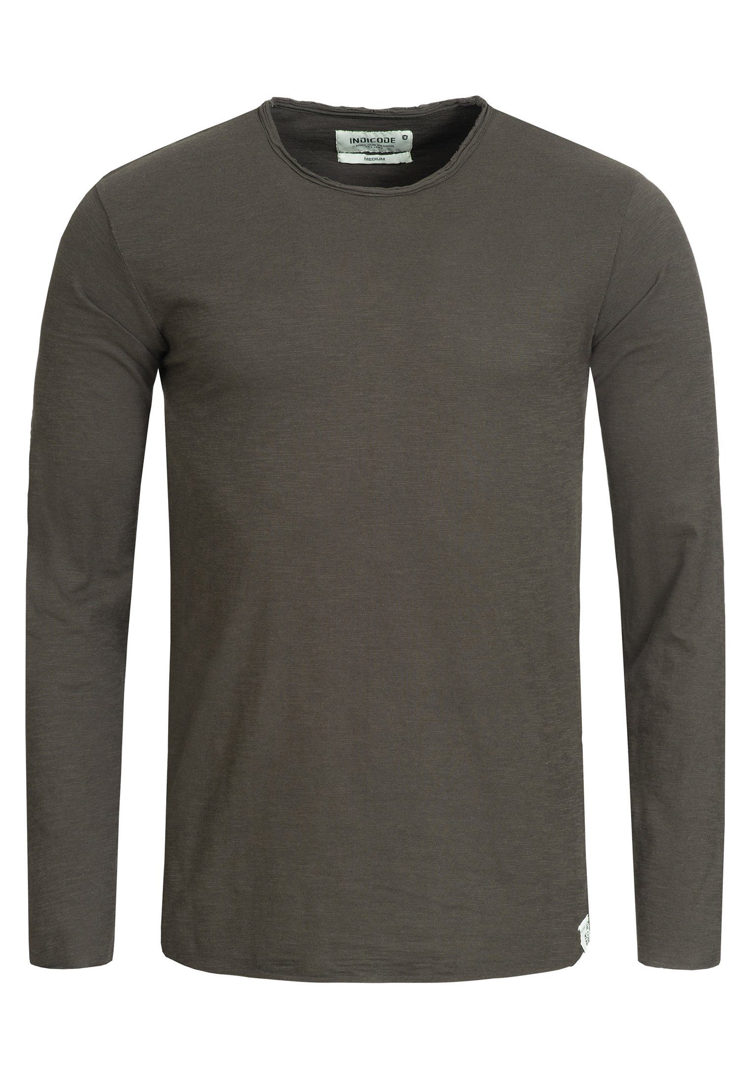 Indicode Langarmshirt Herren Willbur Longsleeve Shirt Herrenshirt Longsleev günstig online kaufen