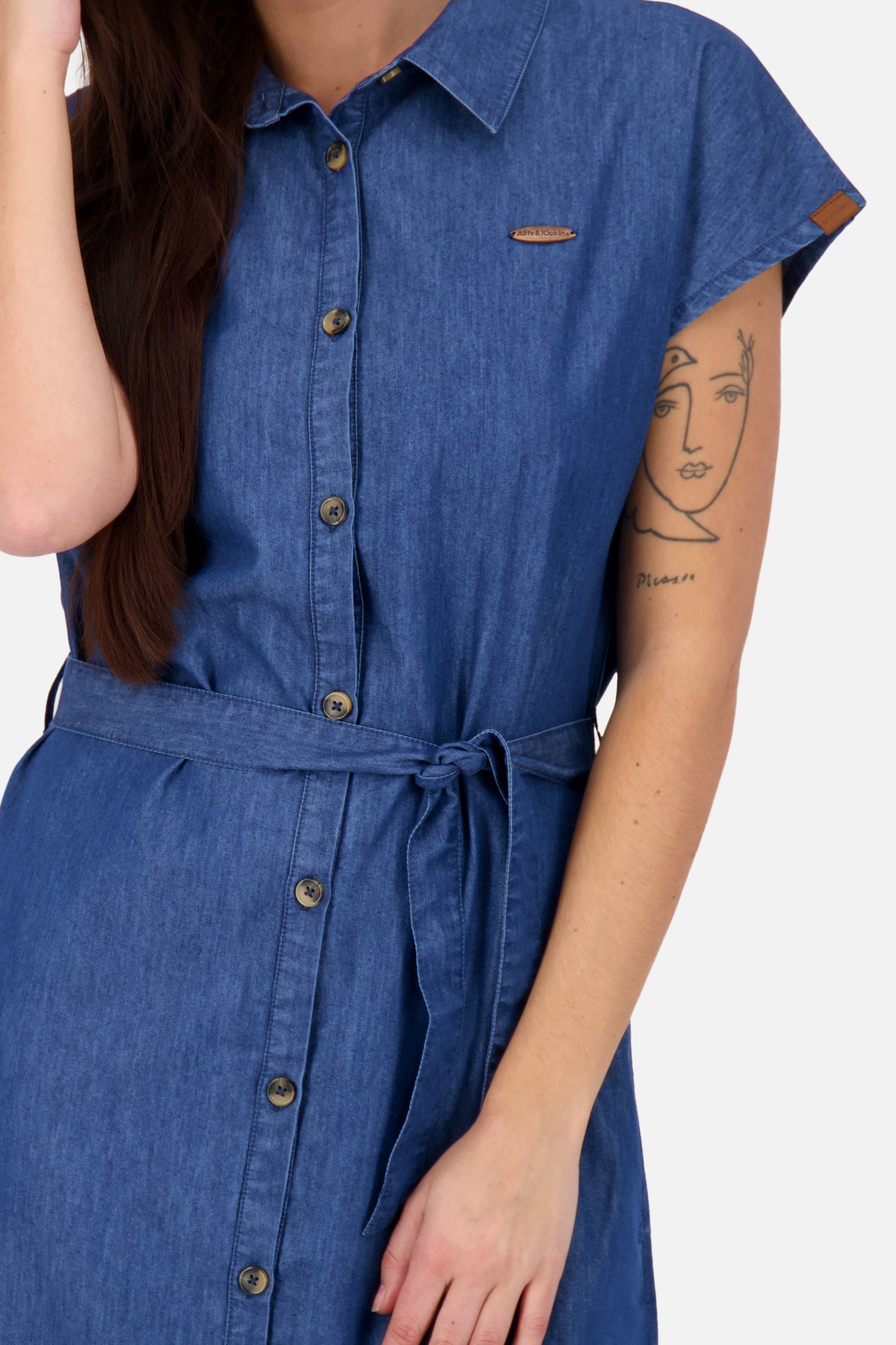 Alife & Kickin Jeanskleid Kleid Damen denim DNM Jeanskleid, A dark Shirt MaeveAK washed Dress