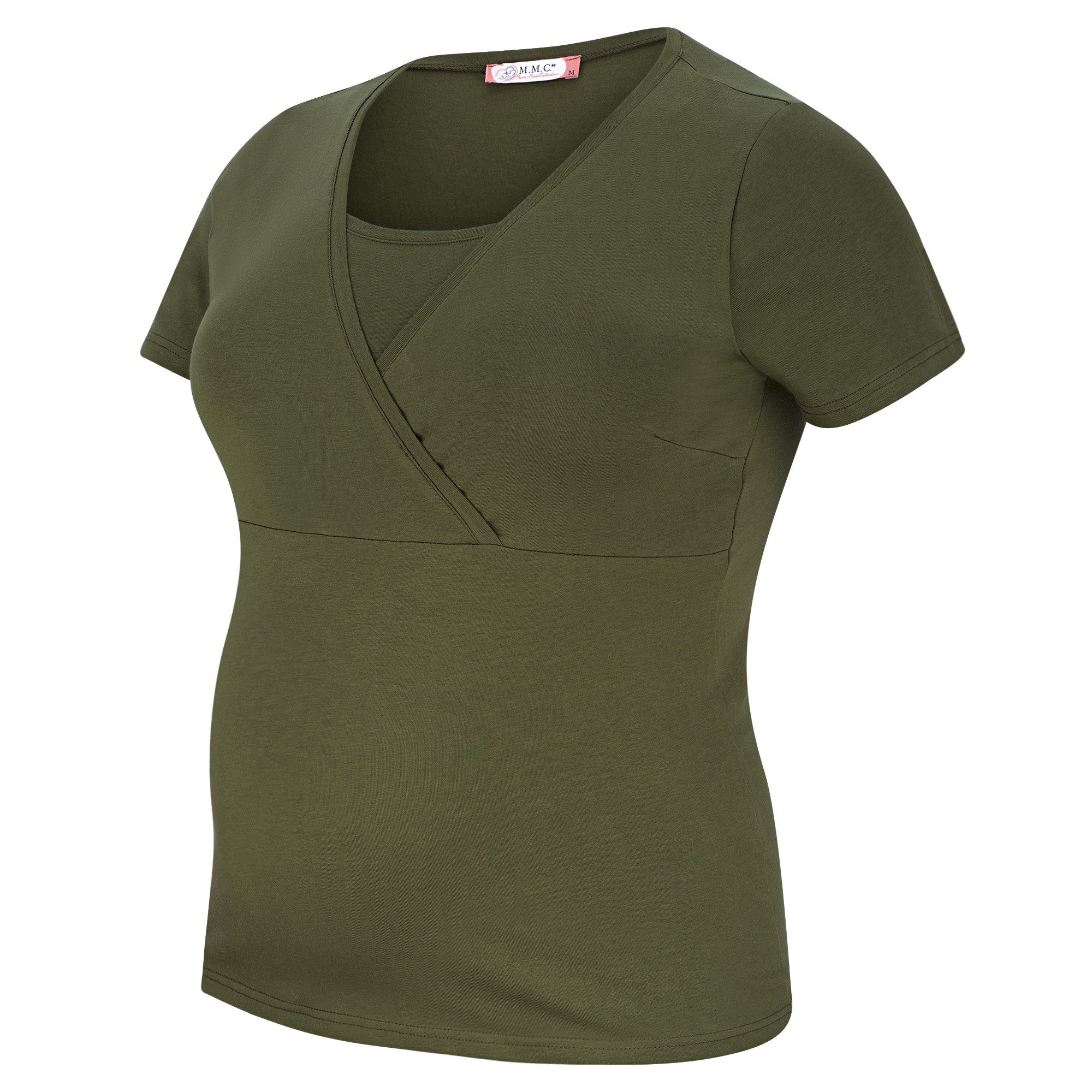 M.M.C. Stillshirt Stillmode Umstandsshirt 3er Set Umstandsmode (3-tlg) Schwangerschaftsshirt