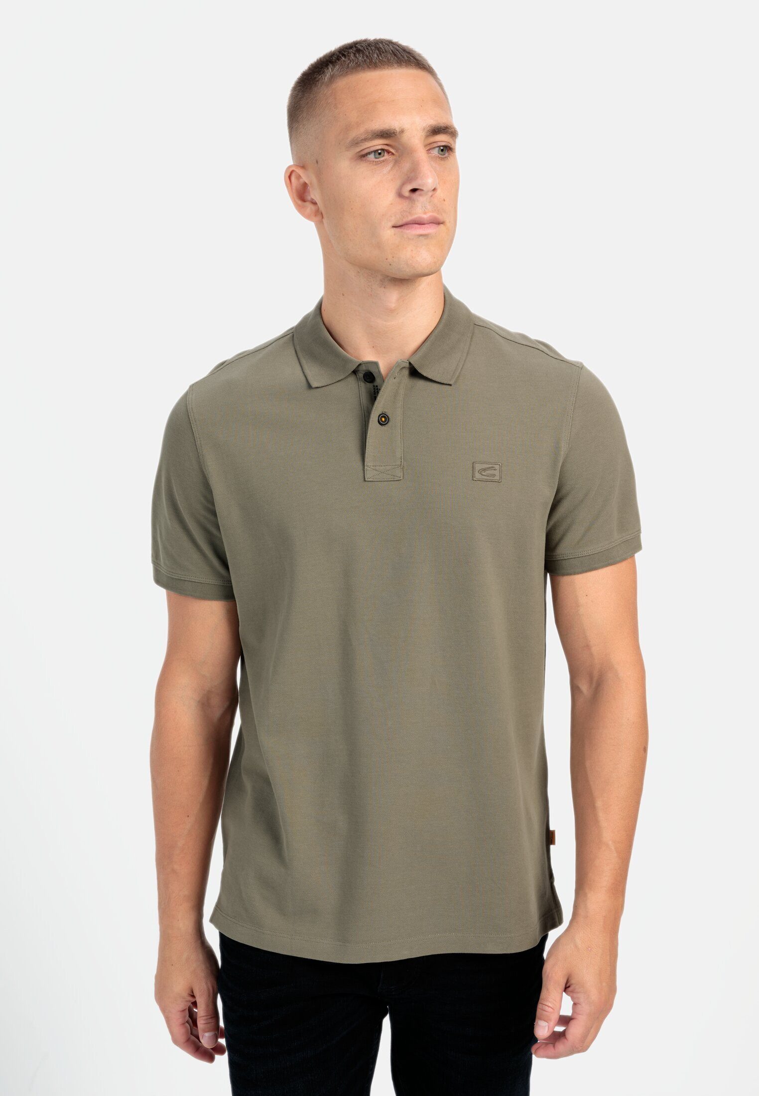 camel active Poloshirt aus reiner Baumwolle günstig online kaufen