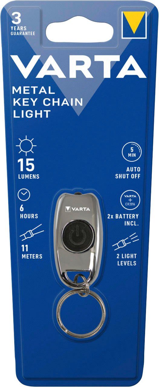 VARTA Chain Taschenlampe Metal Light Key