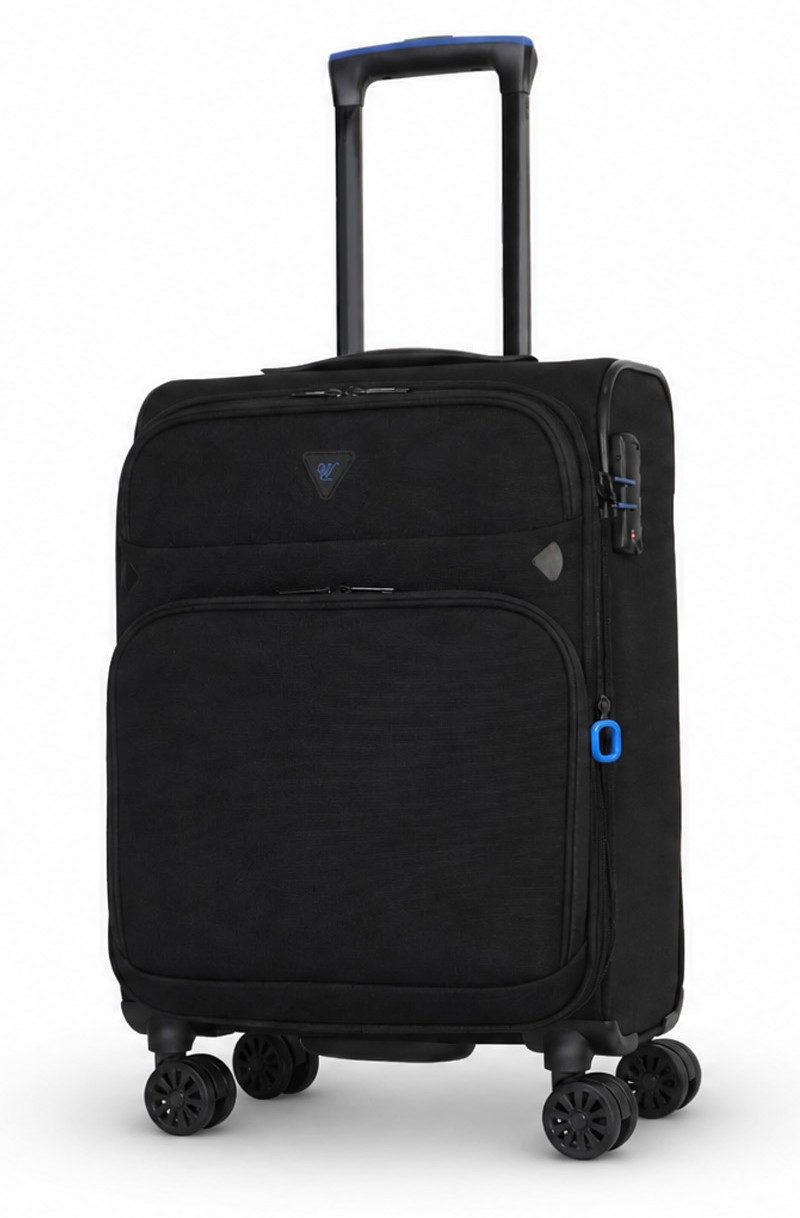 Verage Weichgepäck-Trolley Breeze, Erweiterbar Reisekoffer Stoffkoffer, 4 Rollen, Volumenerweiterung,TSA-Zahlenschloss, Handgepäck-Koffer S/M/L/Set