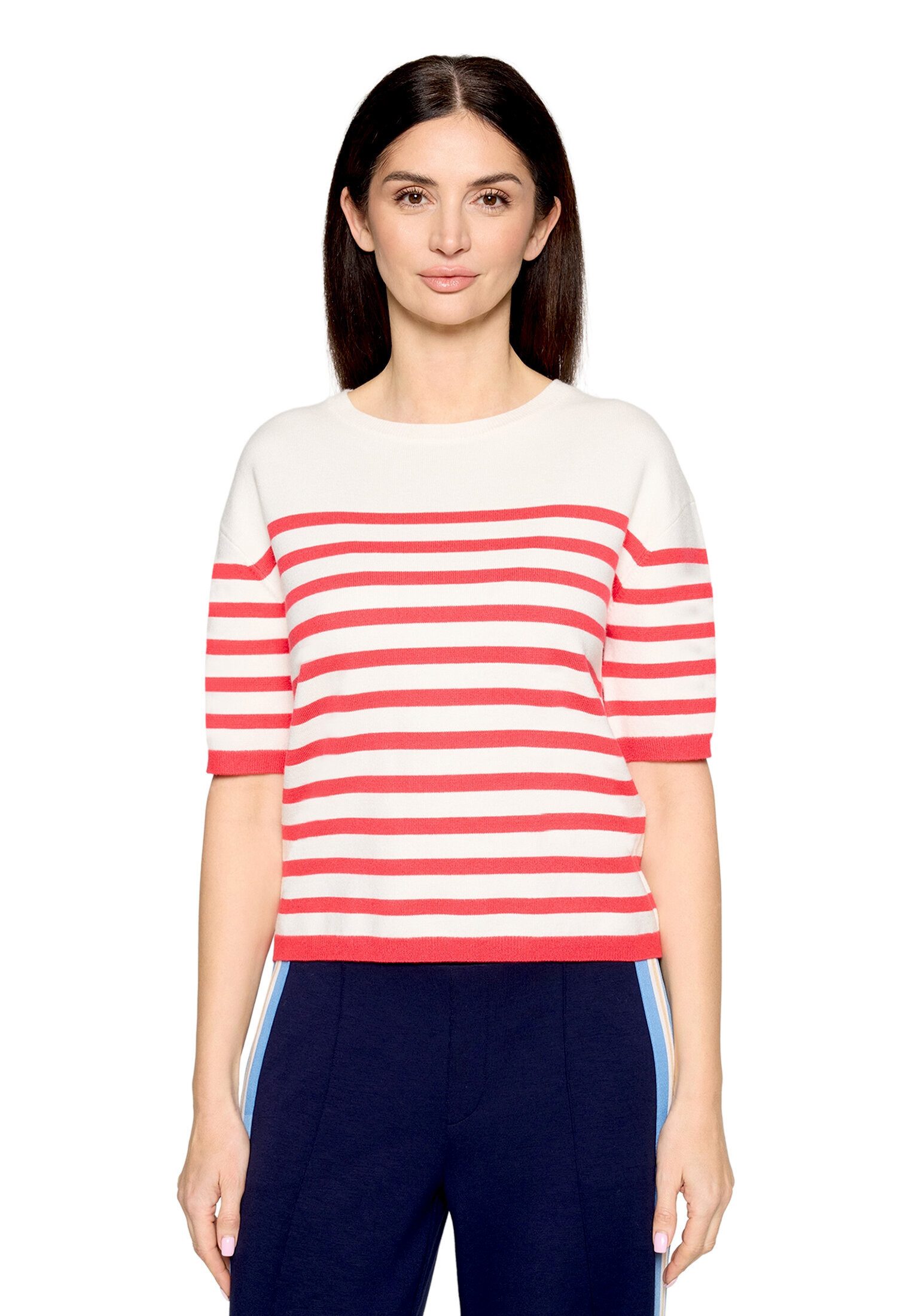 Cartoon Kurzarmshirt Damen mit Rundhalsausschnitt (1-tlg)