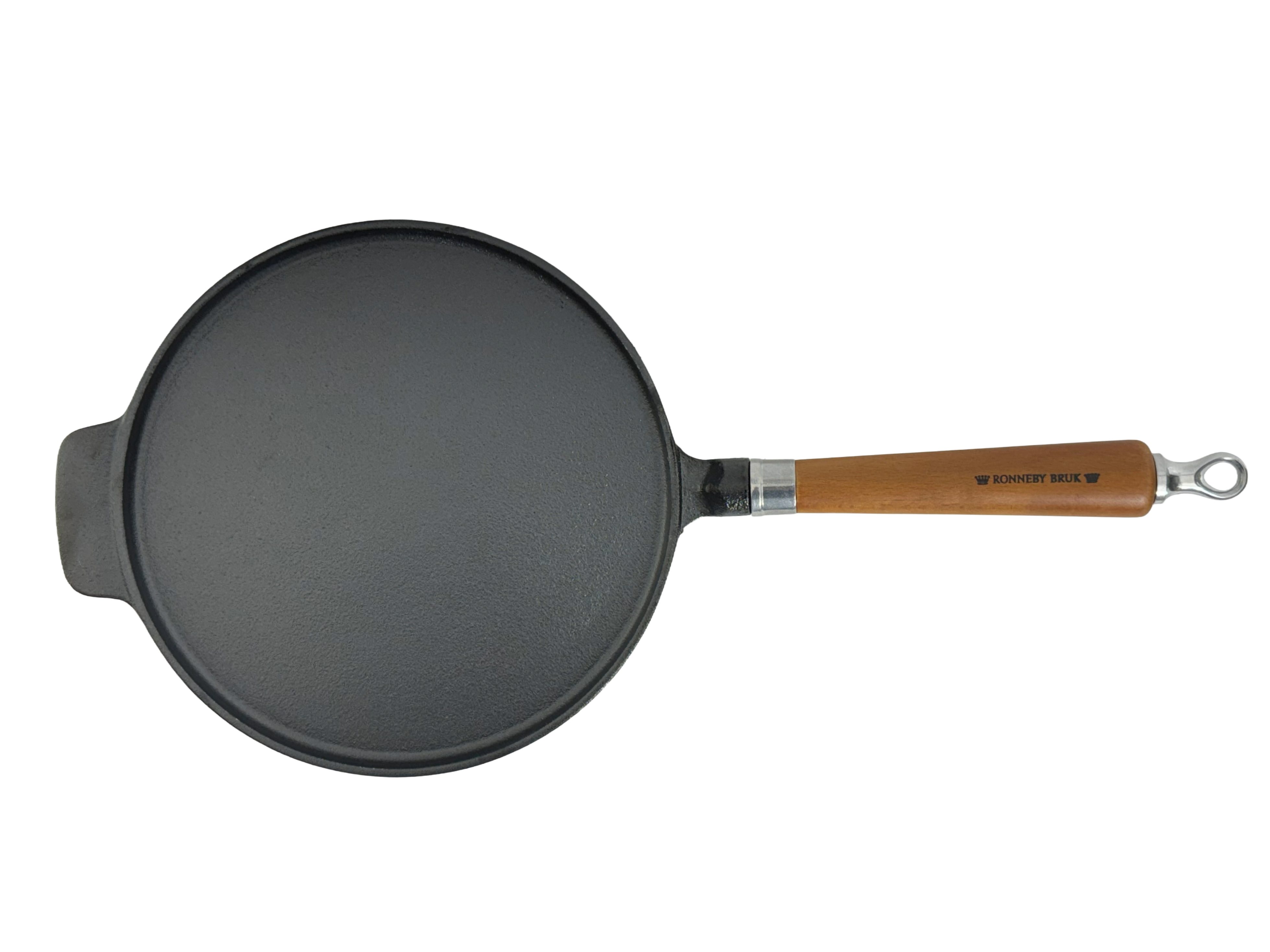 Ronneby Bruk Crêpepfanne Maestro Crépe-Pfanne, Ø 24 cm, mit Holzgriff, Gusseisen (1-tlg)