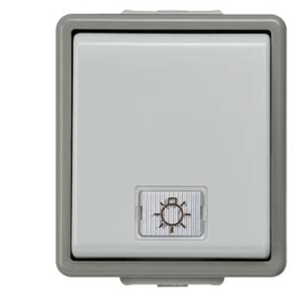 SIEMENS Steckdose Siemens Schalterprogramm Taster Delta Grau 5TD4705 1 St.