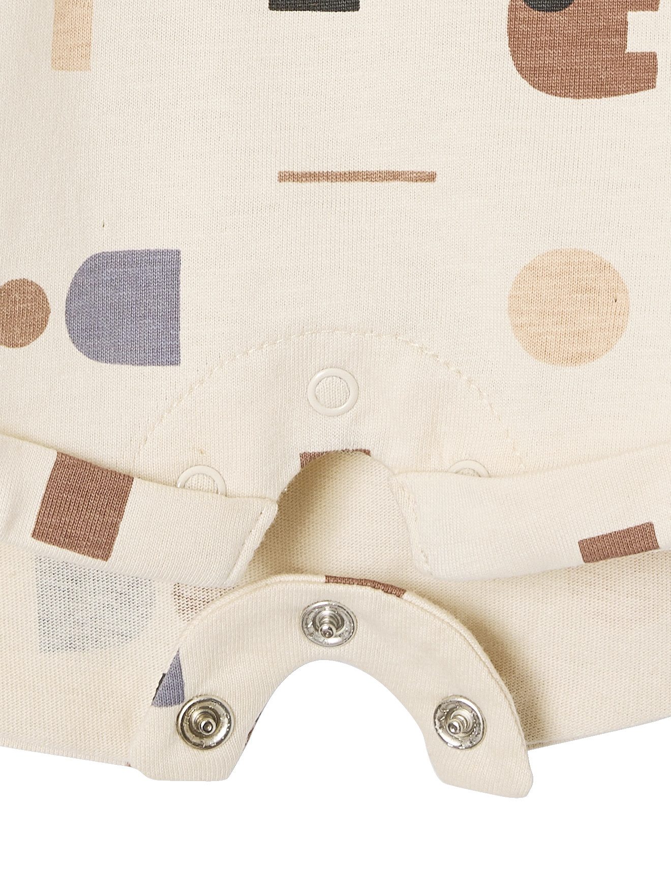 vertbaudet Jumpsuit Bio-Kollektion: Gemusterter Baby Kurzoverall