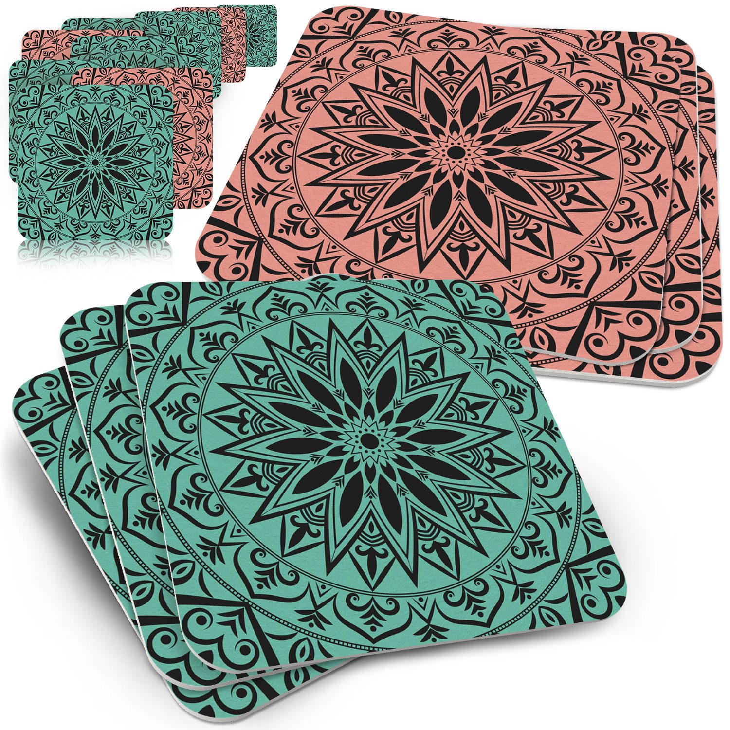 Bierdeckel Funke & Brand Bierdeckel Mandala - 50stk