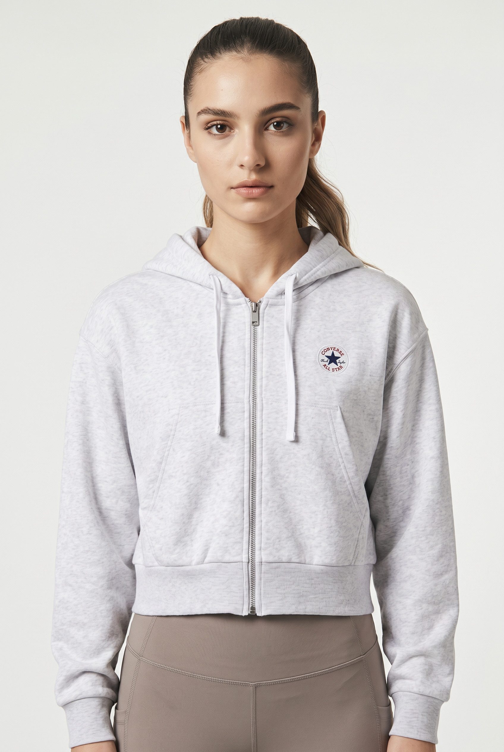 Sweatjacke WOMEN'S CONVERSE RETRO FULL-ZIP HOODIE