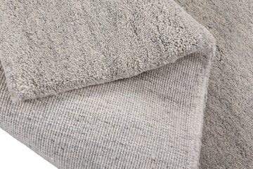Bettumrandung Maloronga Uni THEKO, Höhe 24 mm, echter Berber Teppich, reine Wolle, handgeknüpft