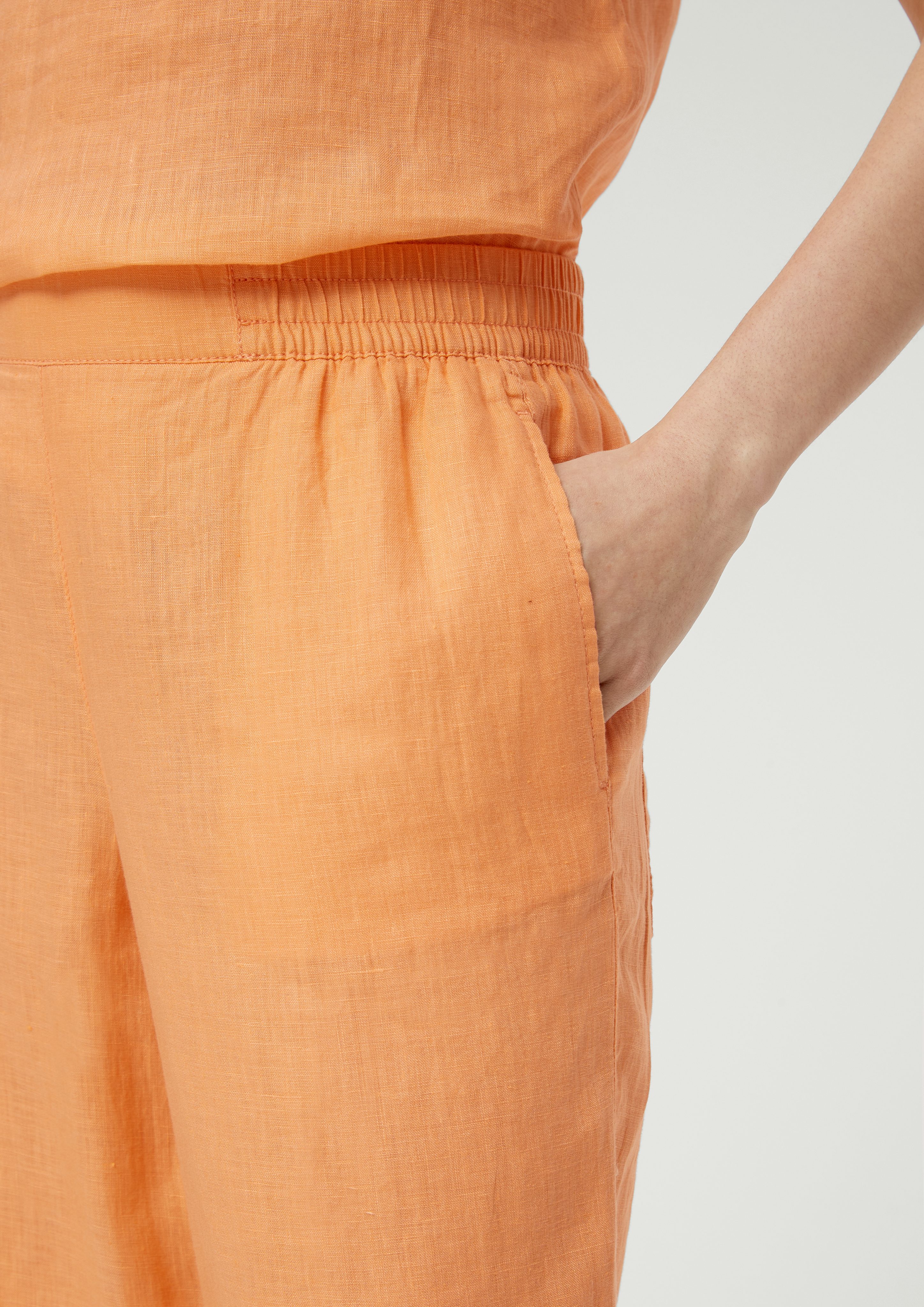 s.Oliver Stoffhose Loose: Joggpants aus Leinen günstig online kaufen