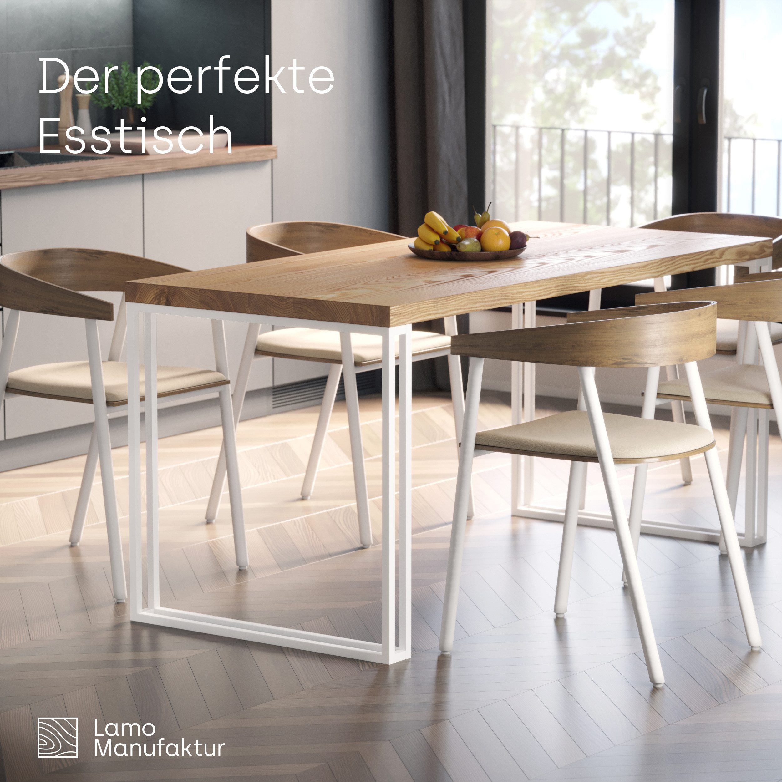 LAMO Manufaktur Esstisch Frame Küchentisch Tischplatte günstig online kaufen