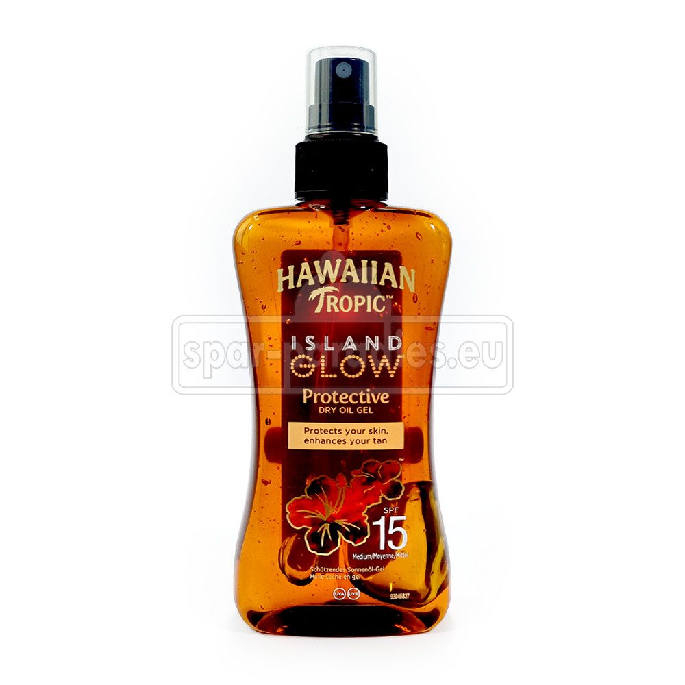 Hawaiian Tropic Sonnenschutzöl Hawaiian Tropic Island Glow Protective Dry Oil Gel LSF 15, 200 ml