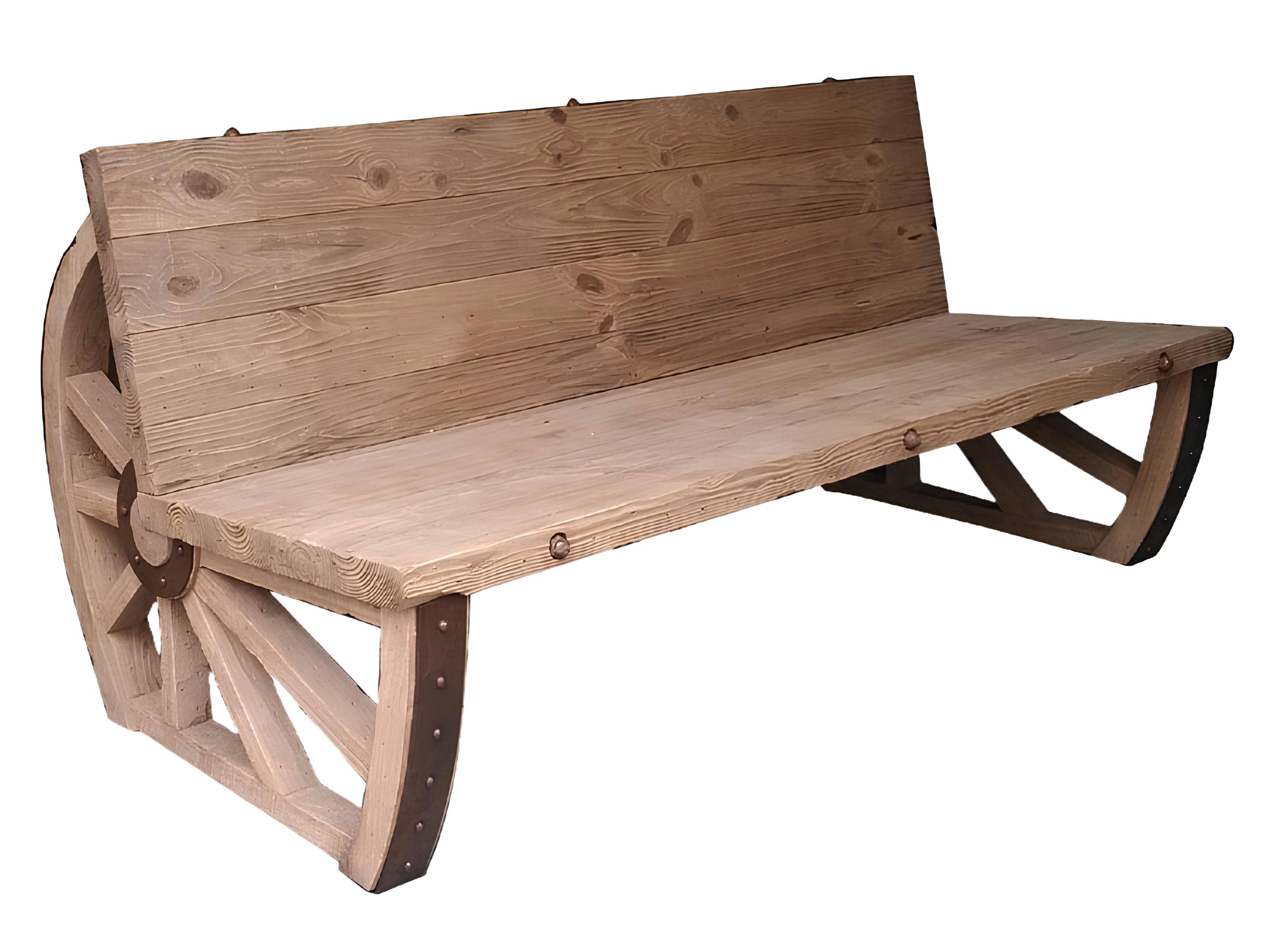 Gartenbank Holzbank für den Garten - robuste Sitzbank für den Park mit Platz für