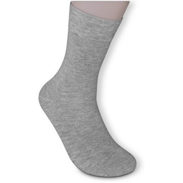 Die Sockenbude Basicsocken CLASSIC (Bund, 5-Paar, ohne drückende Naht) hellgrau