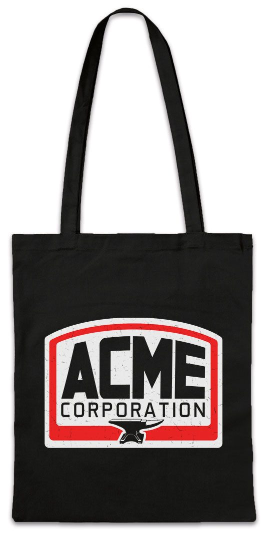 Urban Backwoods Beuteltasche ACME Corporation Stofftasche Logo Tunes Cartoon Corp Company Looney (1-tlg), Co. Firma Wile E.