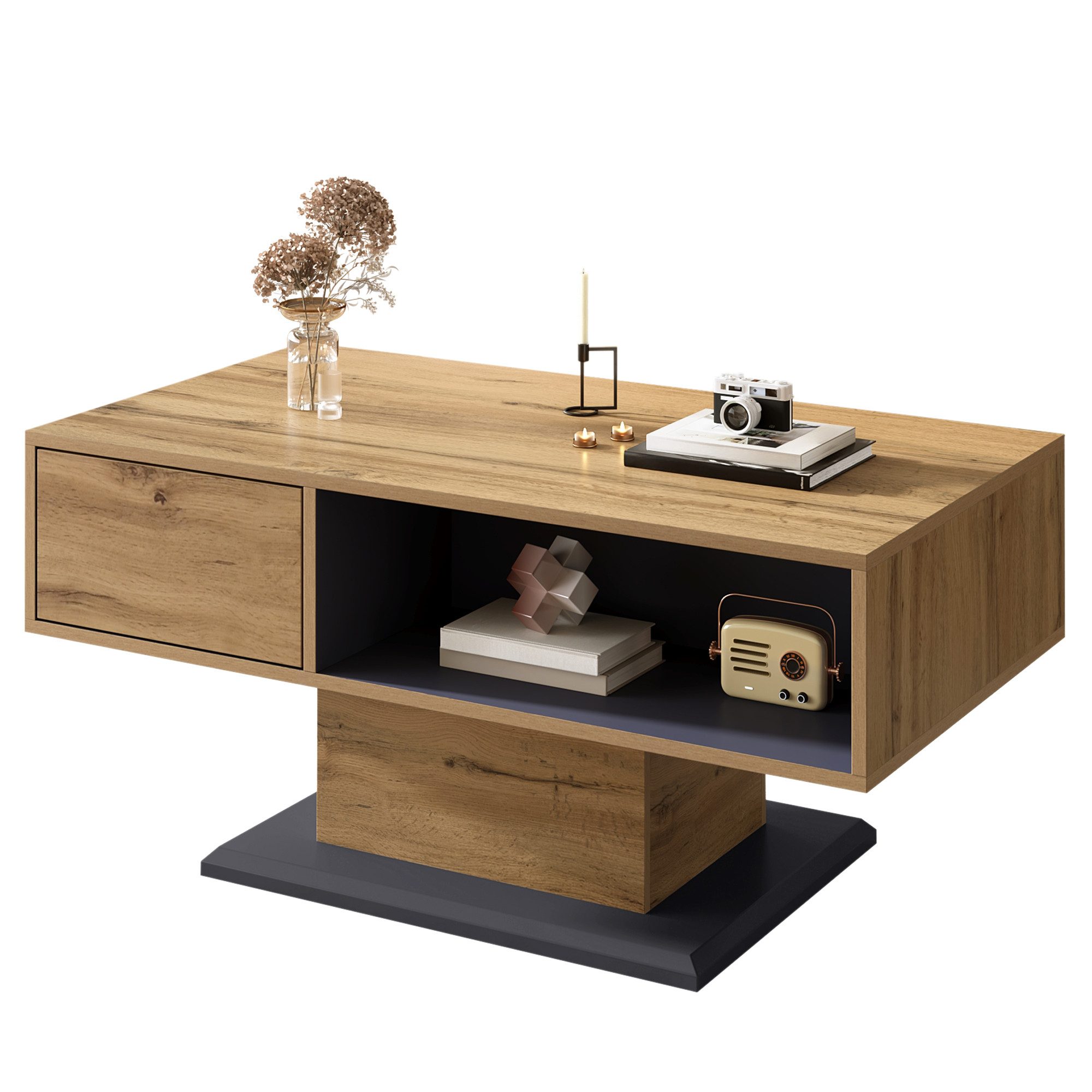 ANYSUN Couchtisch mit doppelseitigem Stauraum (Set, 1Tisch), Breite 100 cm