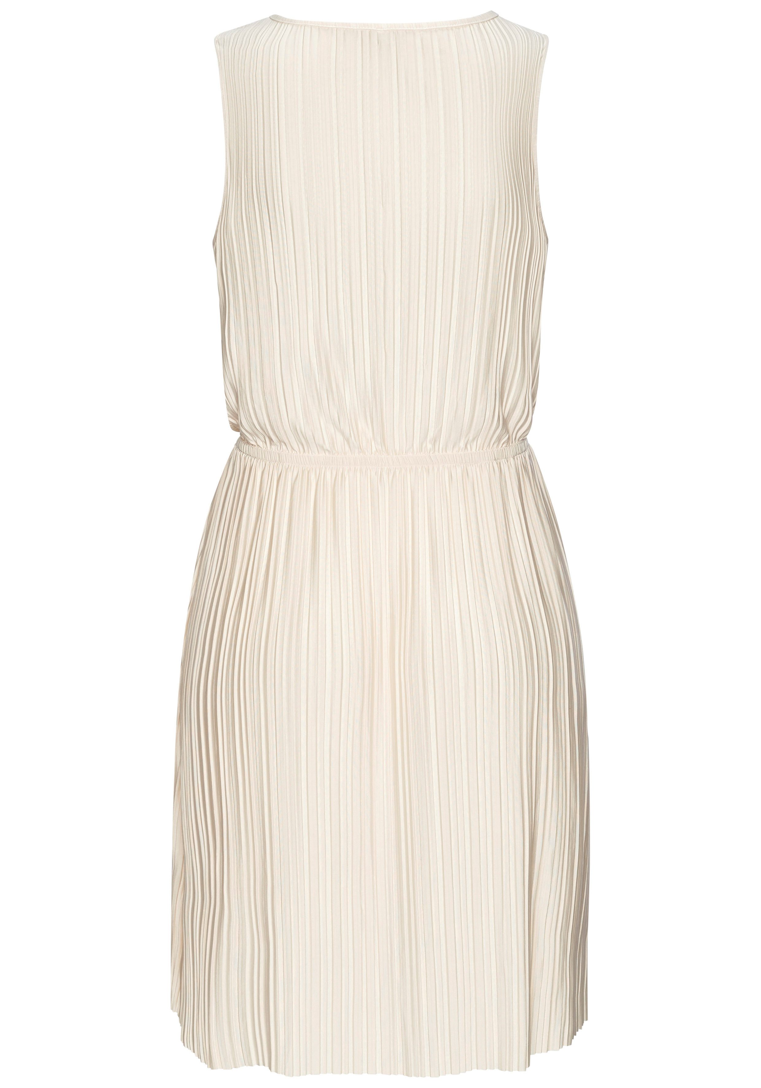LASCANA Plisseekleid aus schimmernder Ware Partykleid, festliches Sommerkleid, Cocktailkleid