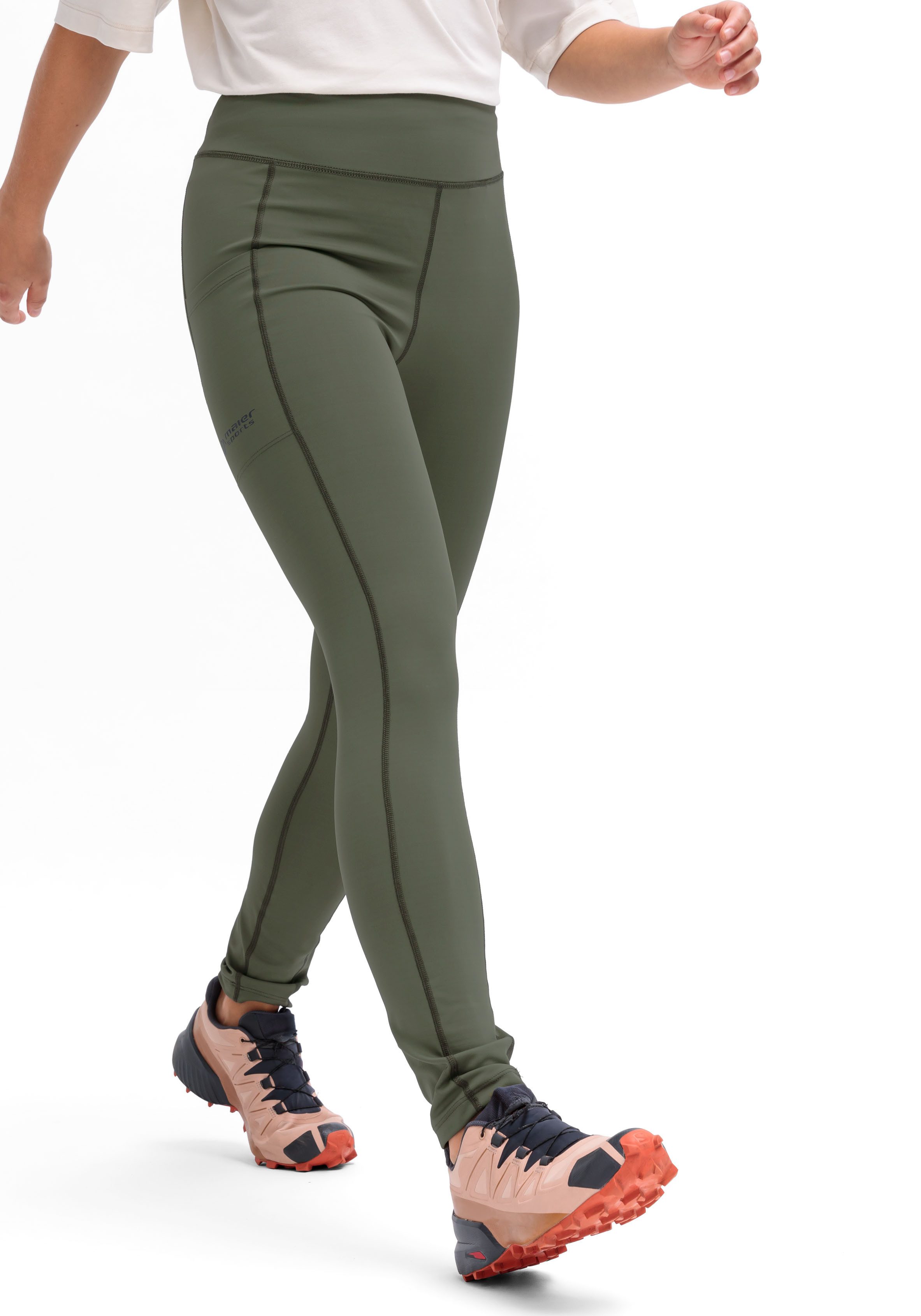 Maier Sports Funktionsleggings Da-Tight el. MS FAV Long Tight W für Wandern und aktive Unternehmungen, bequeme Passform