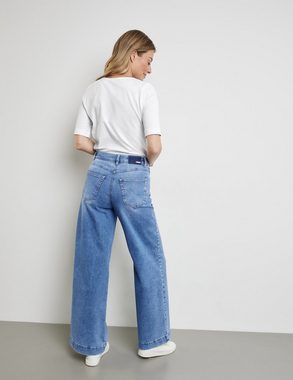 GERRY WEBER Stretch-Jeans Jeans MIRJA WIDE LEG mit Stickerei