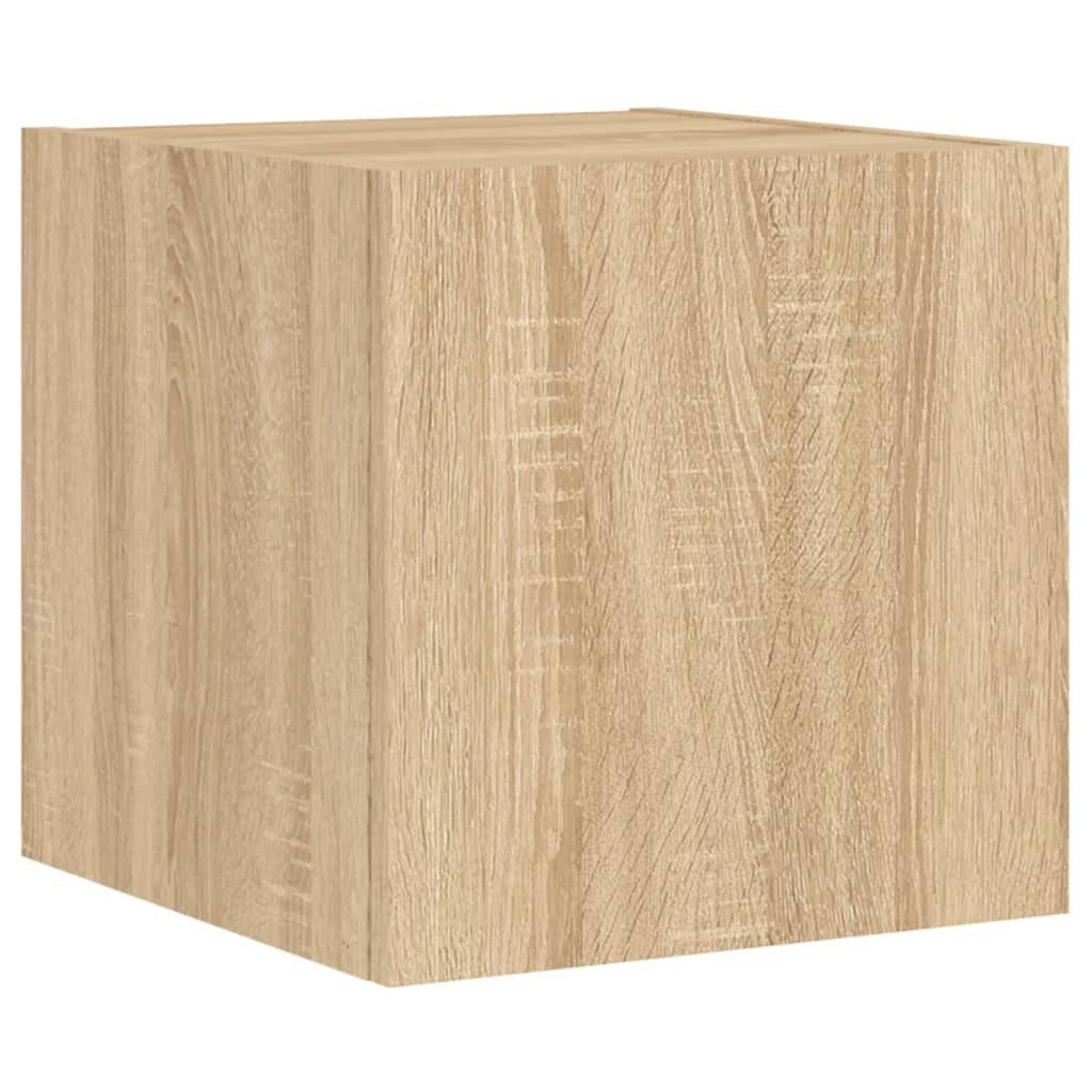 vidaXL TV-Wand TV-Wandschrank mit LED-Leuchten Sonoma-Eiche günstig online kaufen