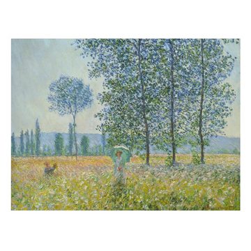 Bilderdepot24 Leinwandbild Kunstdruck Claude Monet Felder Frühling grün Bild auf Leinwand XXL, Bild auf Leinwand; Leinwanddruck in vielen Größen