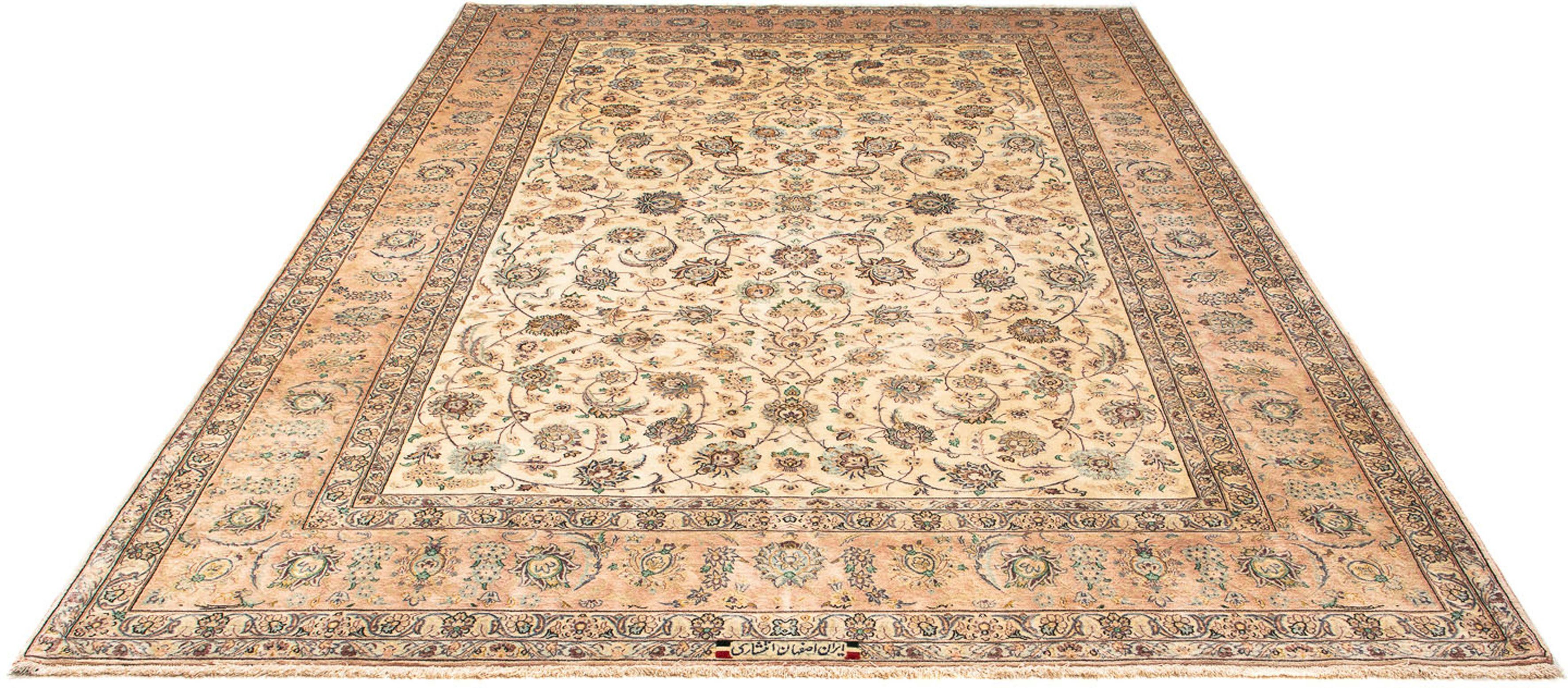 Orientteppich Perser - Isfahan - Premium - 308 x 203 cm - beige, morgenland, rechteckig, Höhe: 6 mm, Wohnzimmer, Handgeknüpft, Einzelstück mit Zertifikat