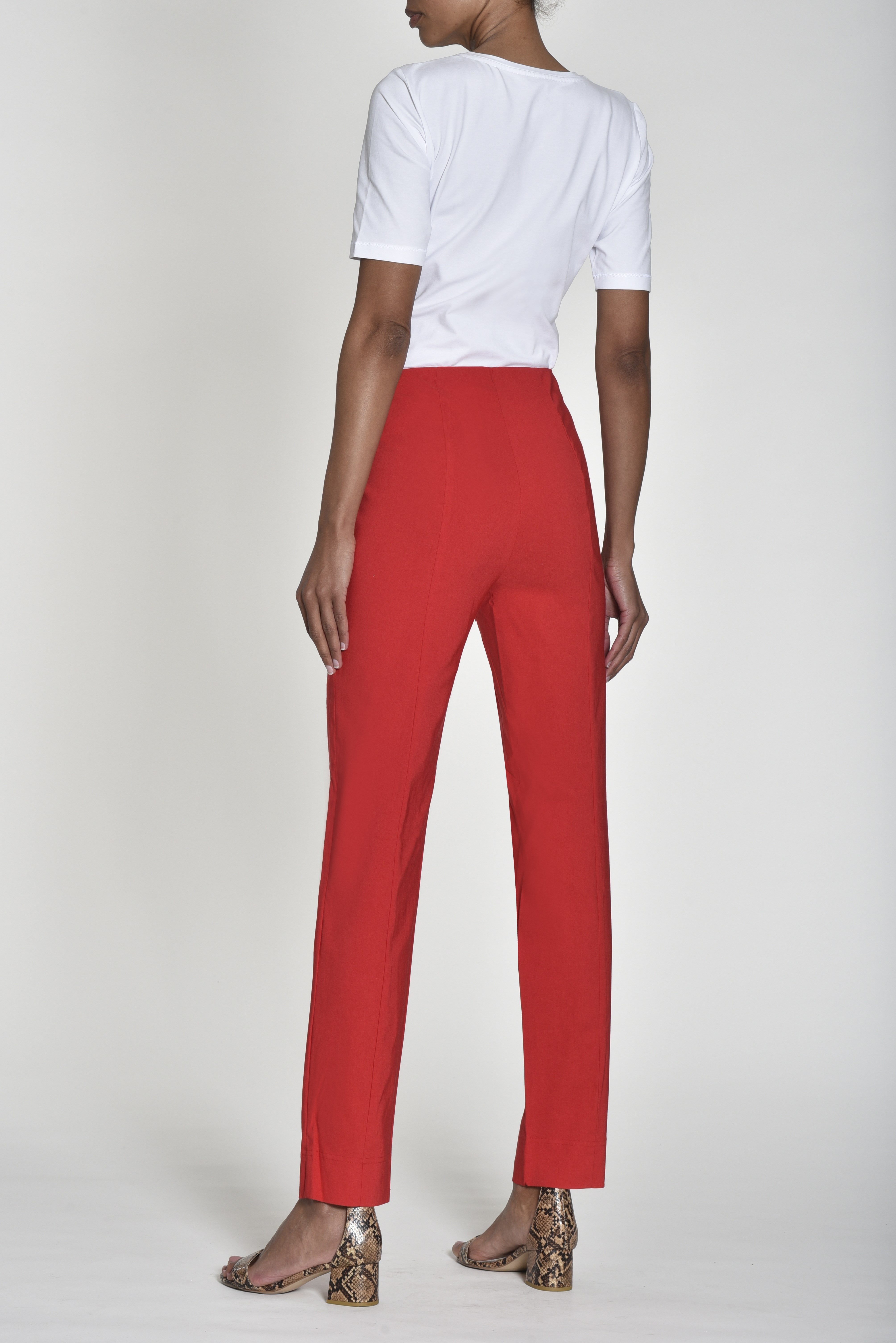 ROBELL Stoffhose Bengaline Damenhose Stretch Schlupfhose mit Comfortbund Beruf Businesshose Damen und zugleich Freizeithose Damen