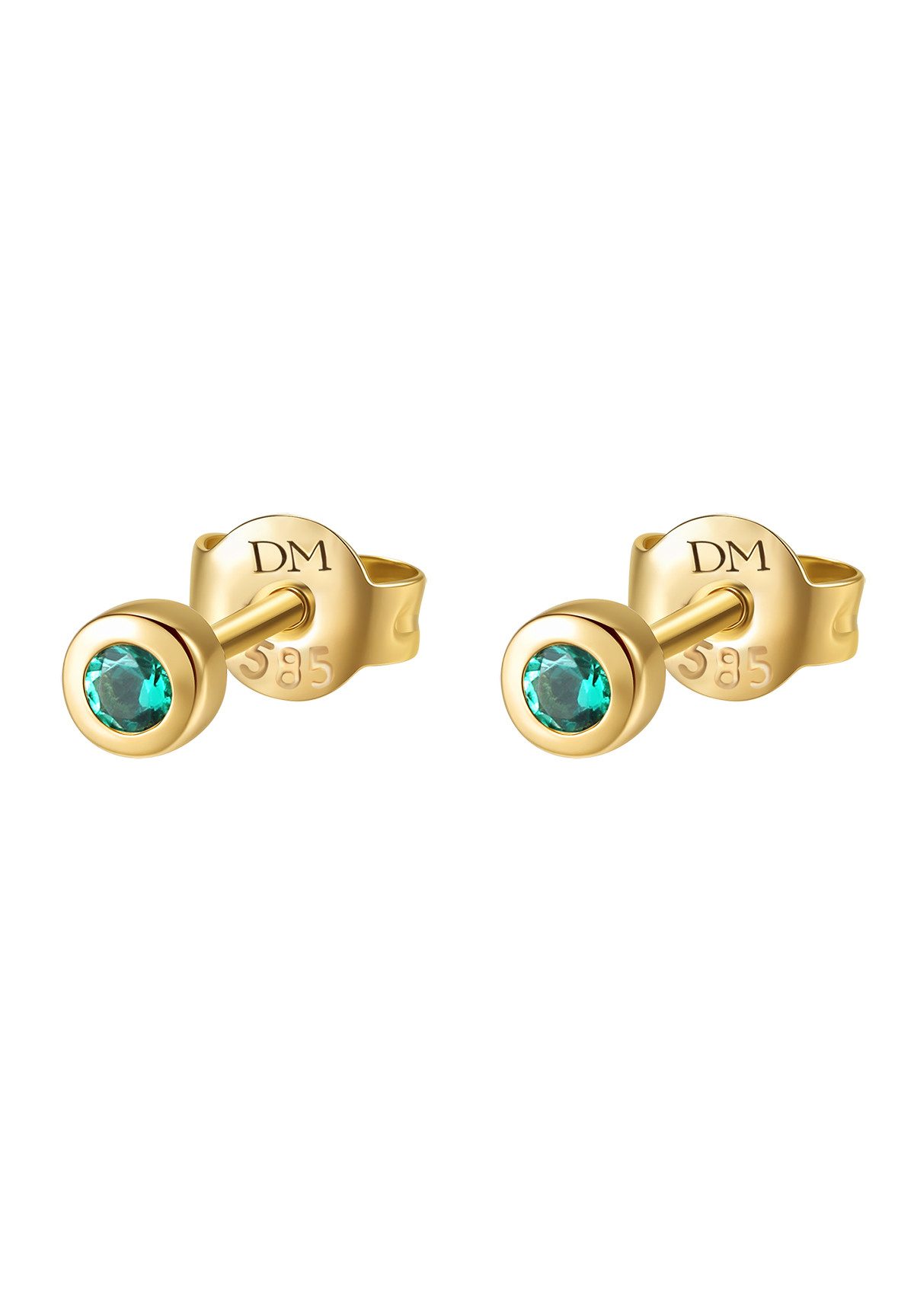 Dear Me Paar Ohrstecker Smaragd-Seele, 14K günstig online kaufen