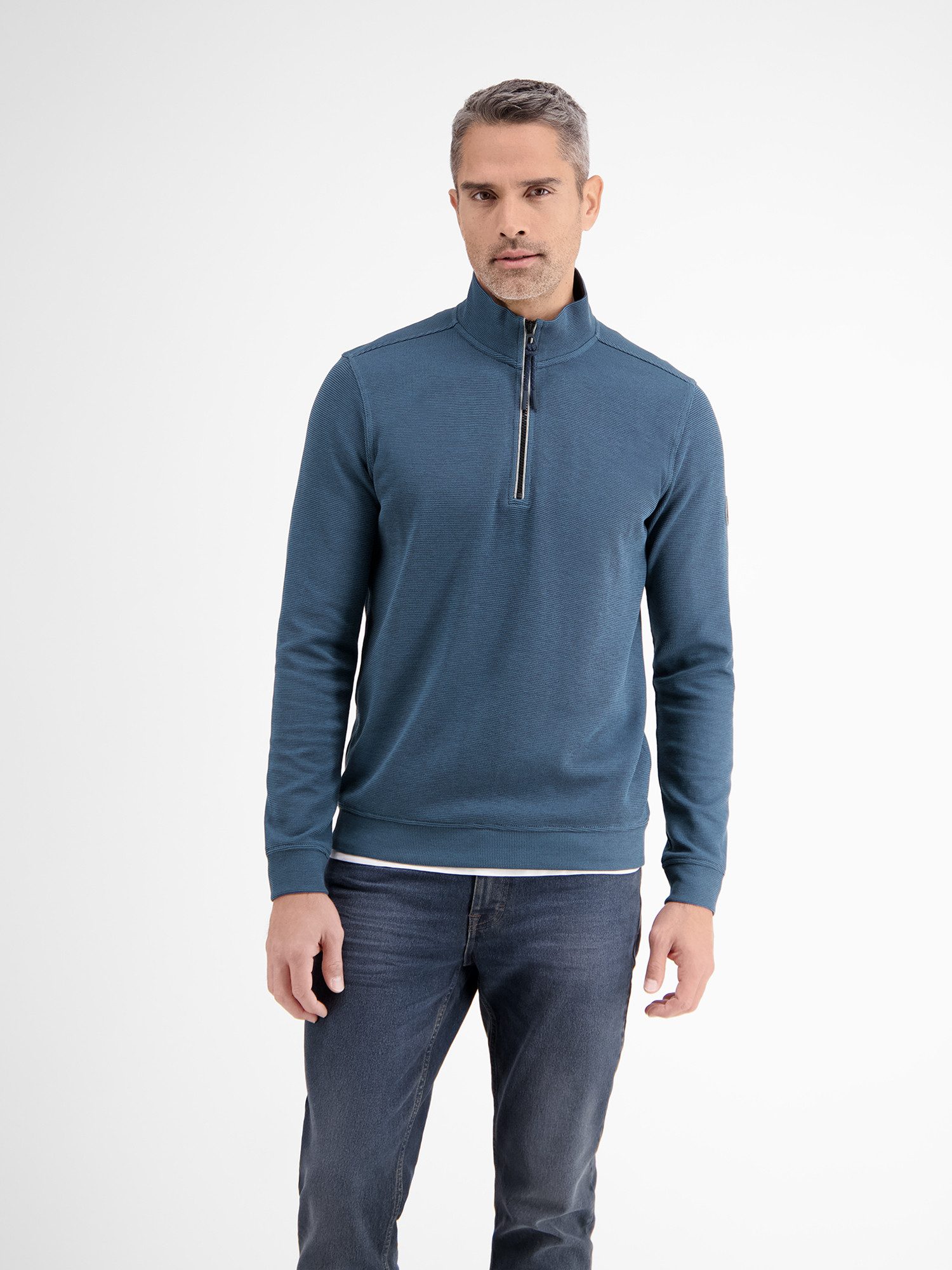 LERROS Sweatshirt Unifarbener Sweattroyer für Herren