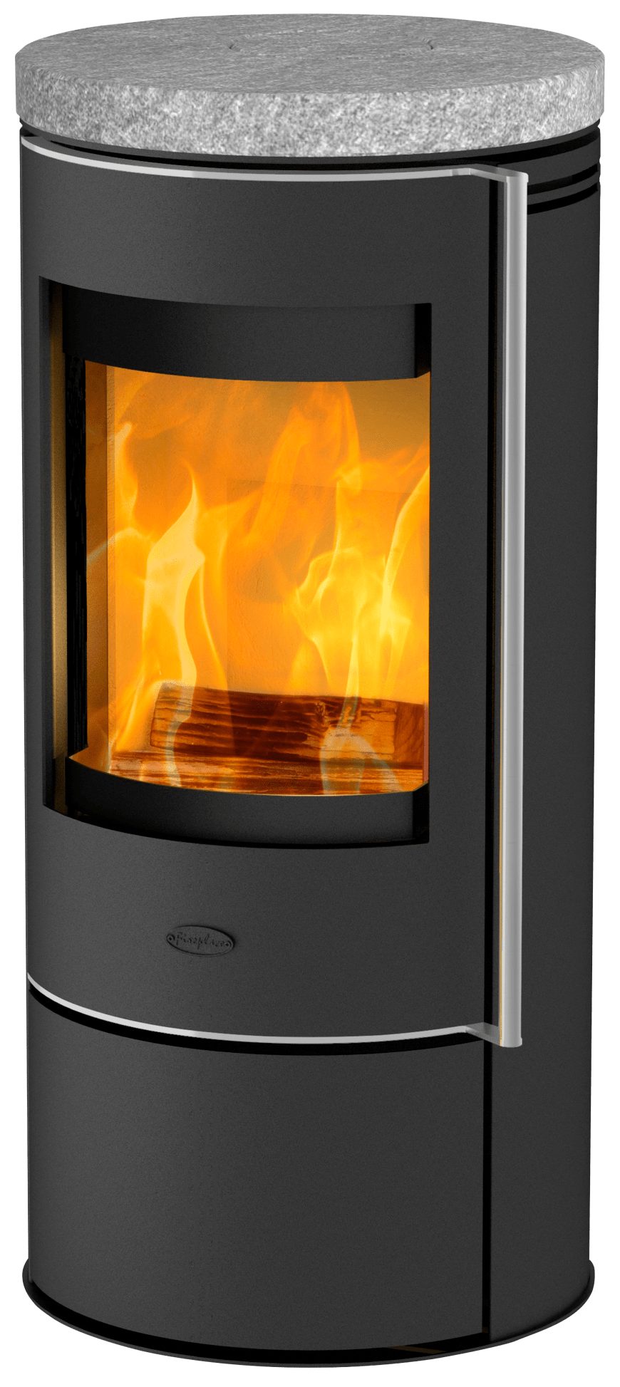 Kaminofen Fireplace Rondale Speckstein Kaminofen Stahl Schwarz Topplatte K6013